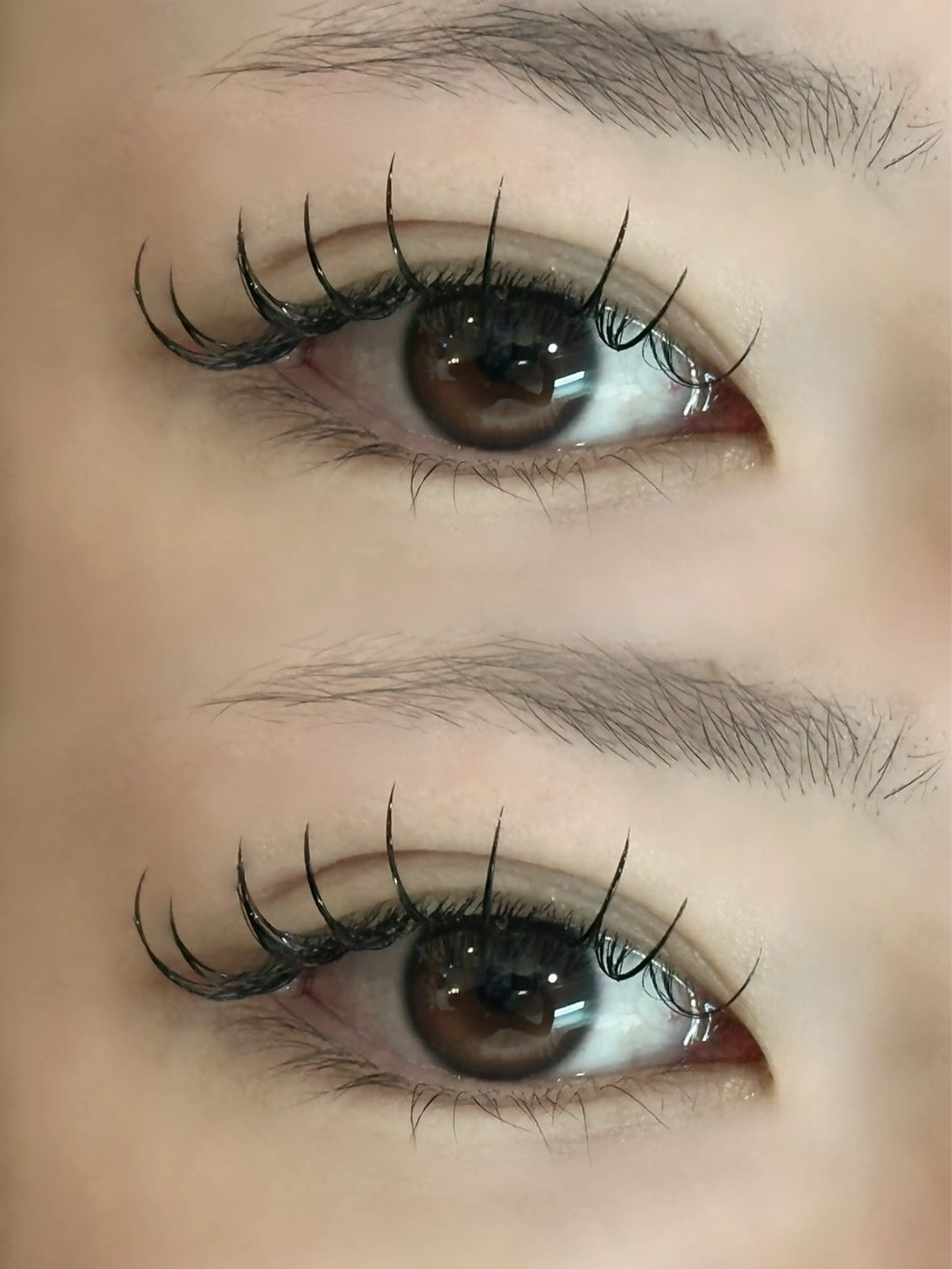 マツエク・マツパ フラットラッシュ 𝗘𝗬𝗘𝗟𝗔 SAKURA˙⋆✮のマツエク・マツパデザイン