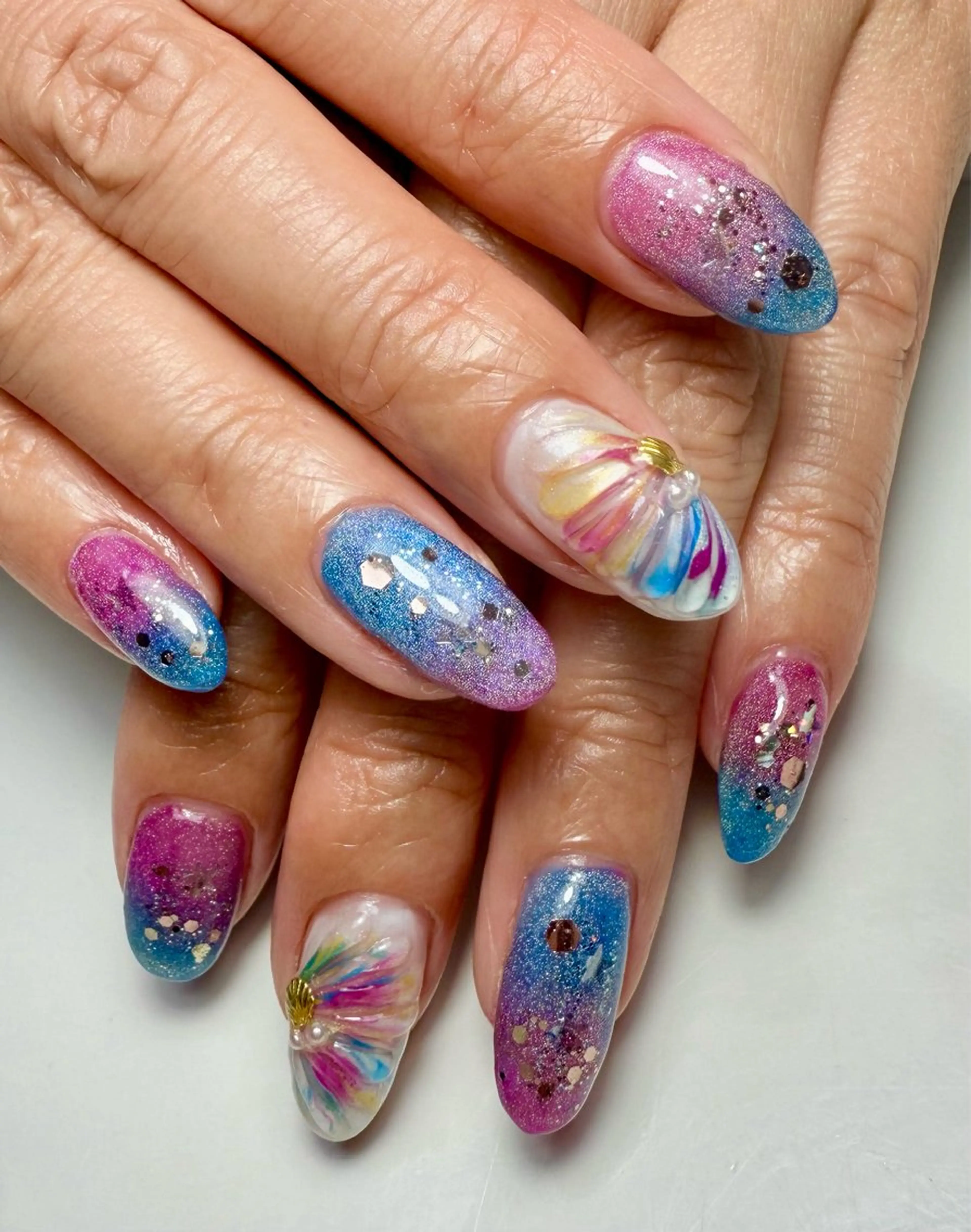 ネイル アニマル柄 アートネイル チークネイル フレンチネイル 氷ネイル・うるうるネイル M.N_ nailのネイルデザイン