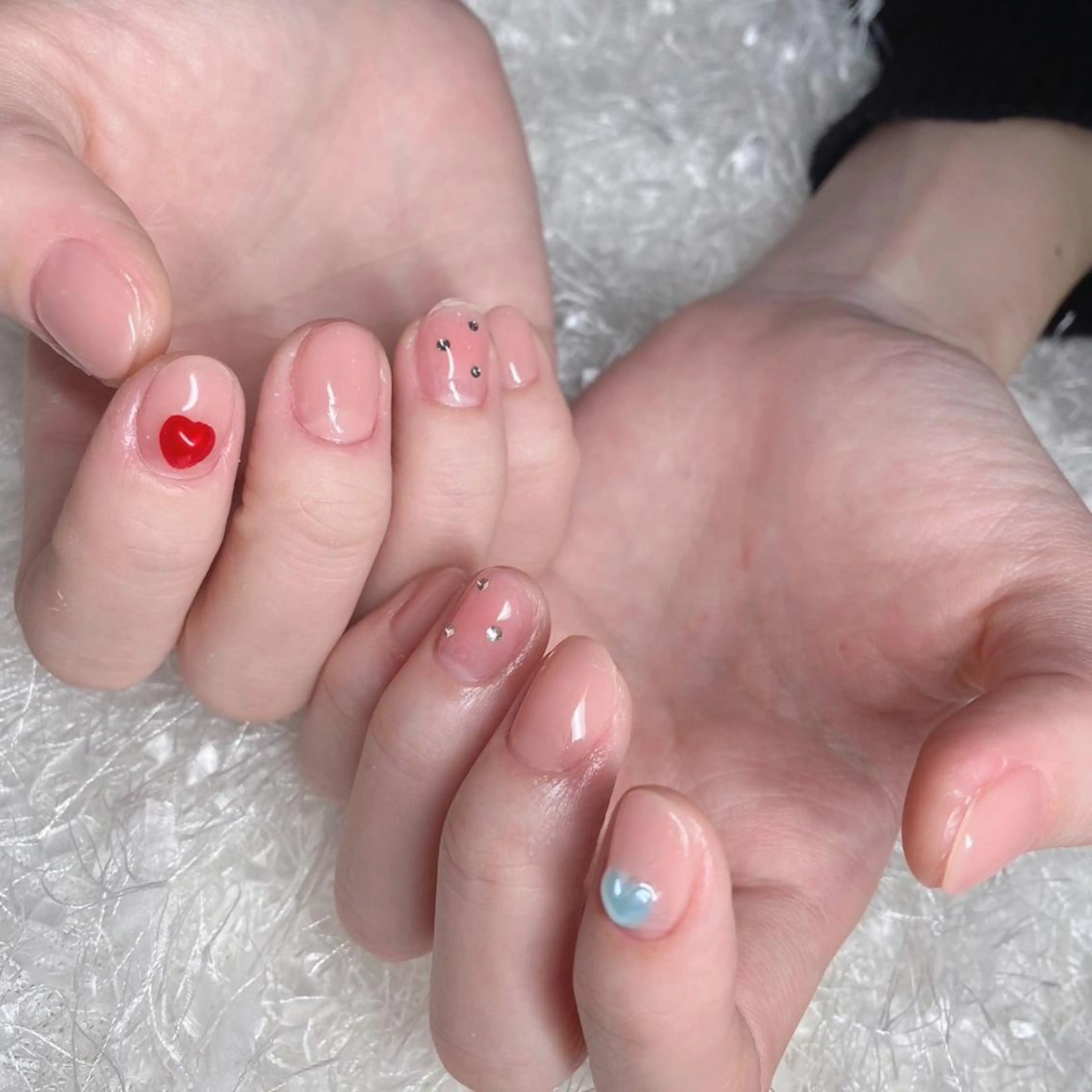 ネイル 長さ出し フレンチネイル ジェルネイル グラデーション 韓国ネイル ハンドネイル Nail&eye Belire 新宿のネイルデザイン