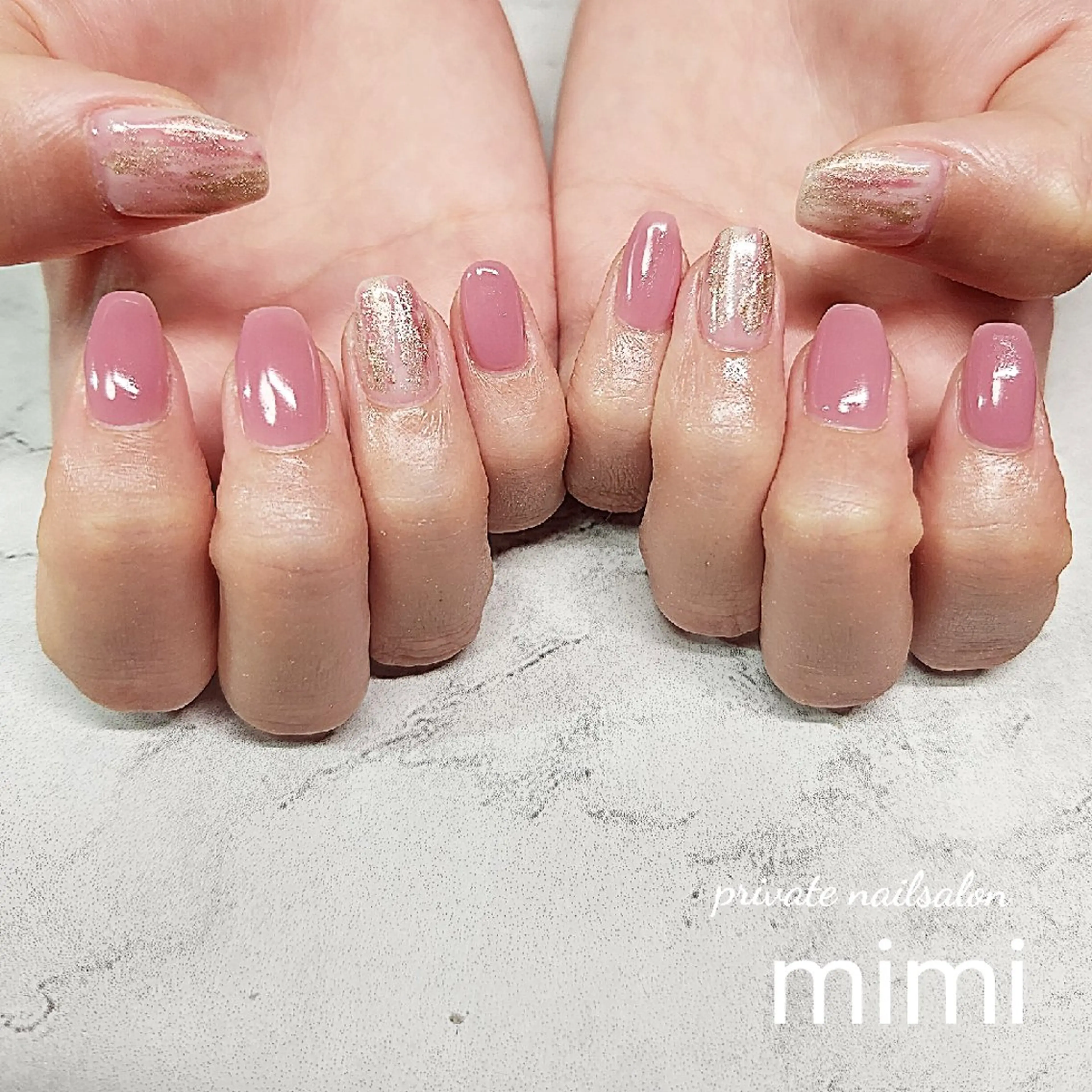 ネイル ニュアンスネイル シンプルネイル ハンドネイル 博多ネイル ｍｉｍｉのネイルデザイン