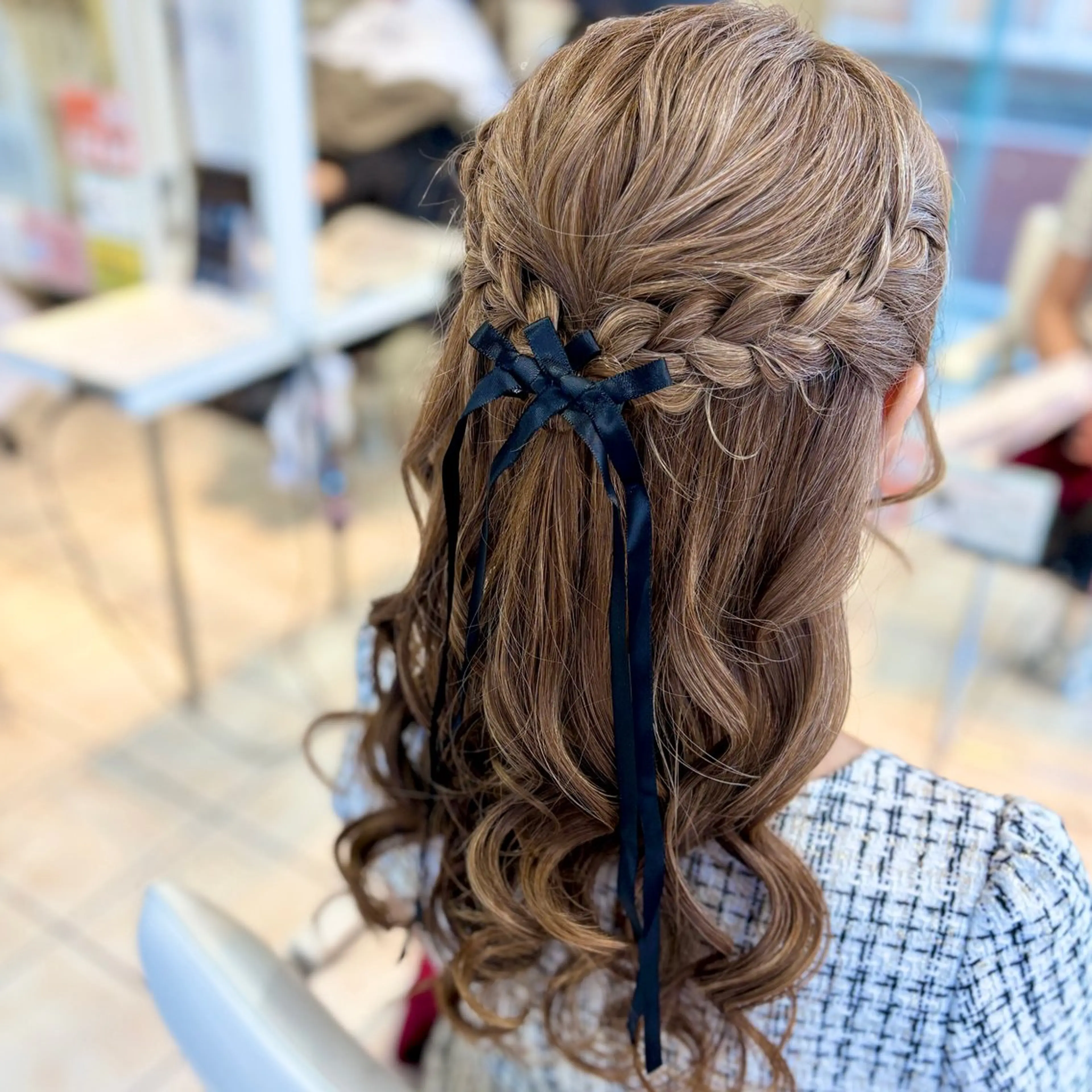 ロング ヘアアレンジ ヘアセット ブリーチ/ヘアセット 【𝙍𝙞𝙣𝙤】のヘアスタイル