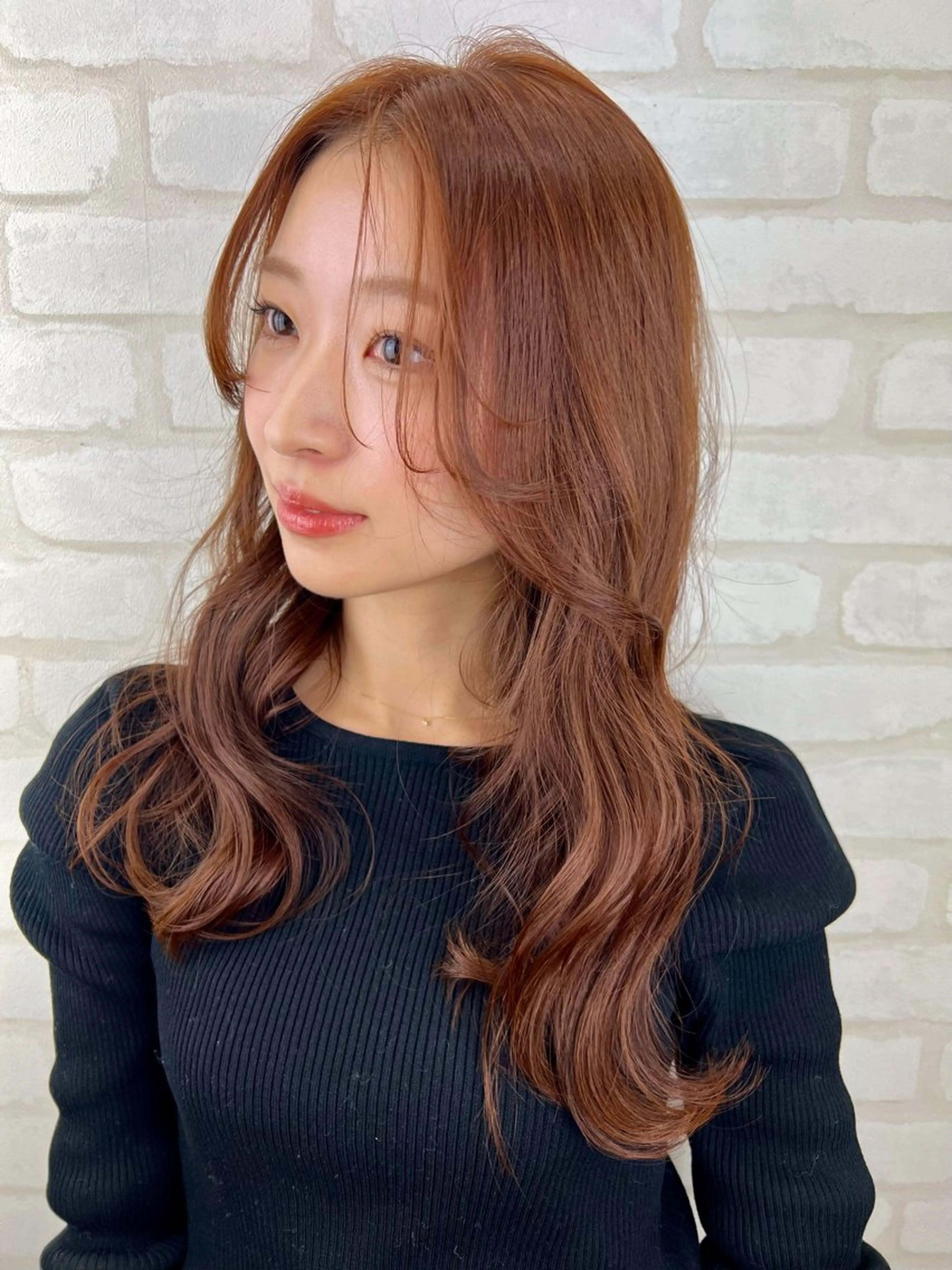 ロング レイヤーカット カット ヘアカラー トリートメント 大森 勝馬のヘアスタイル
