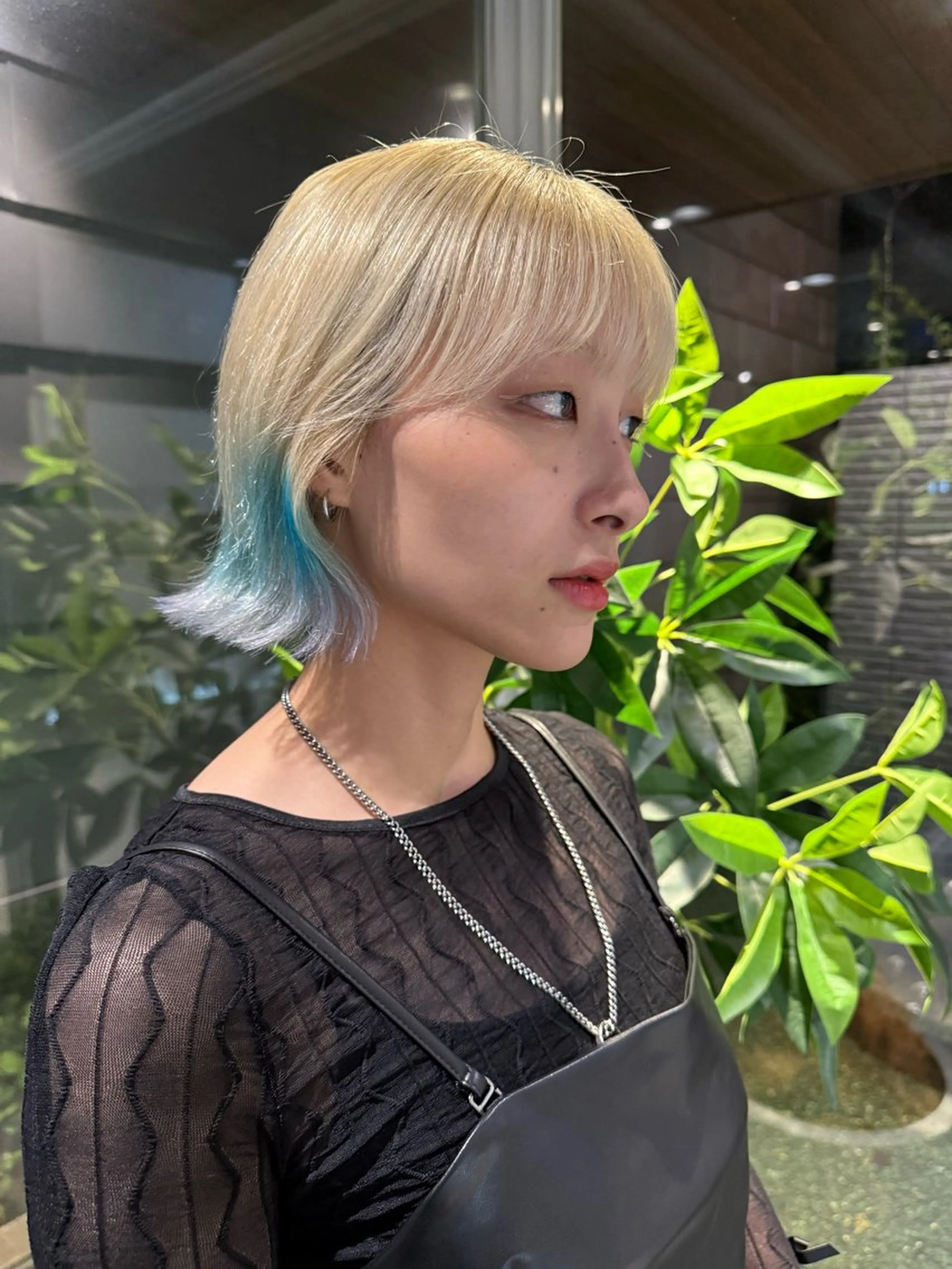 ショート カラー Agu  hair  grove 金沢八日市店所属・名竹聖治/透明感 カラー/縮毛矯正のヘアスタイル