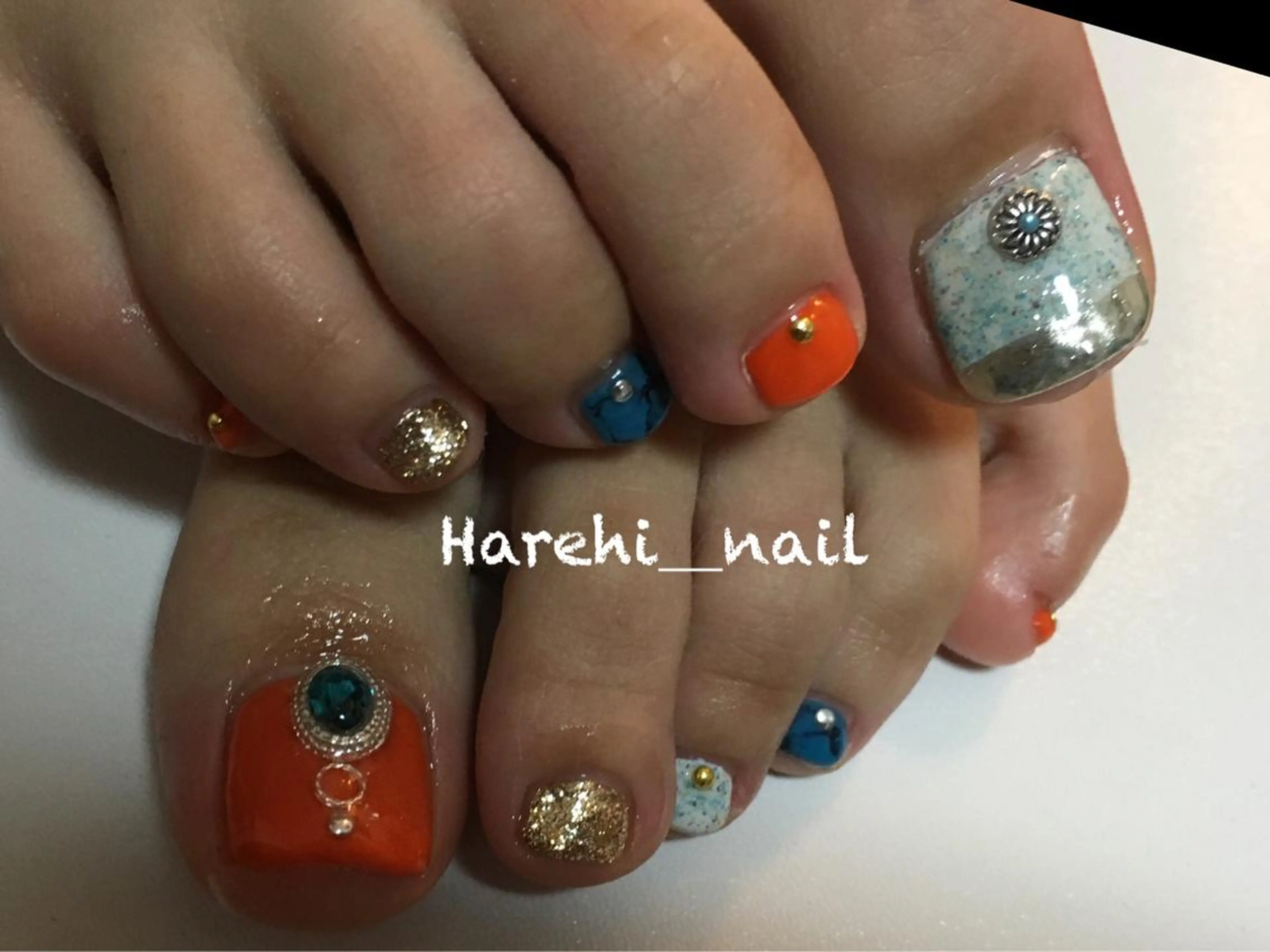 ネイル フットネイル Harehi_ nailのネイルデザイン