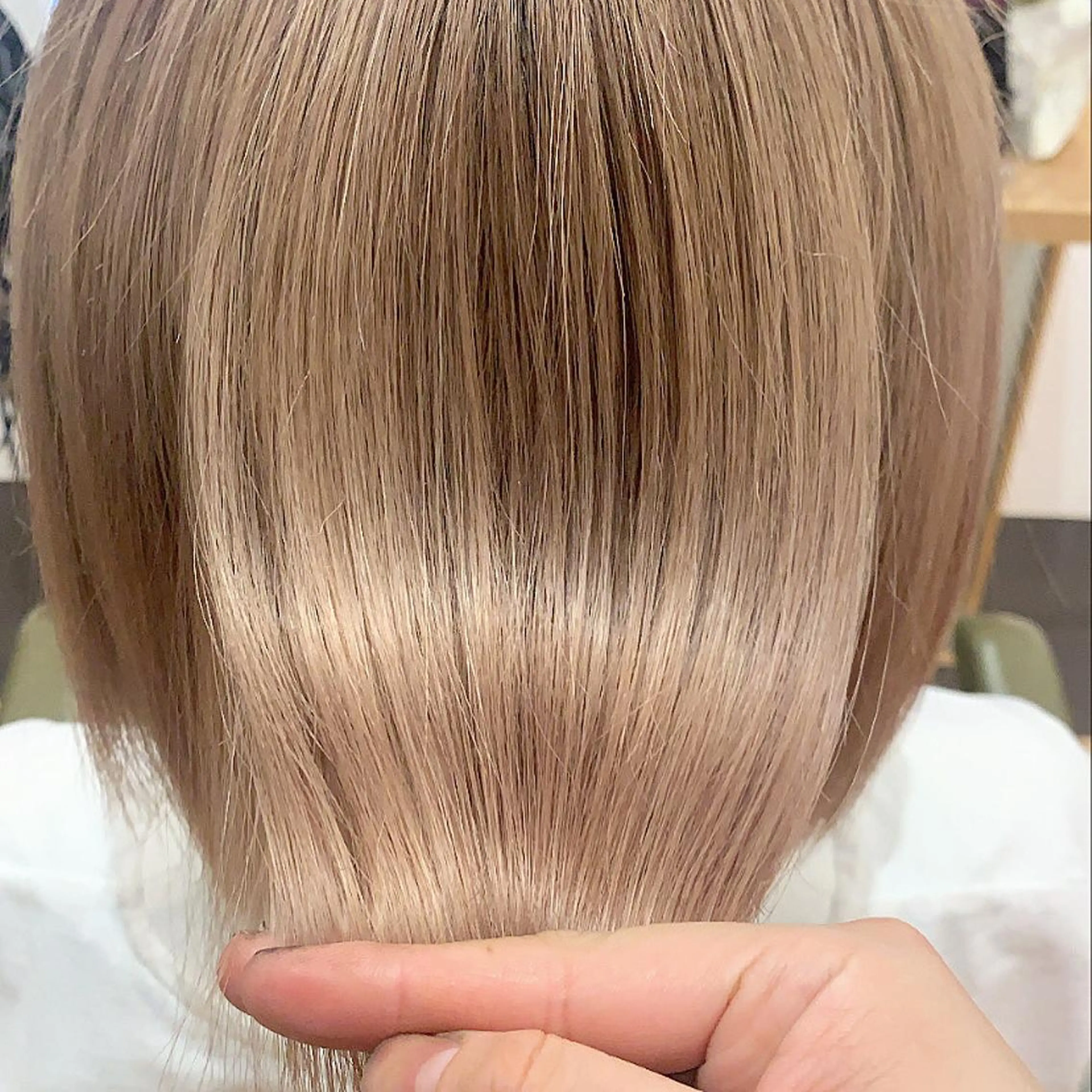 ミディアム トリートメント ｱｵﾇﾏﾐﾕ☁️ /ボブ/ハイトーン/のヘアスタイル