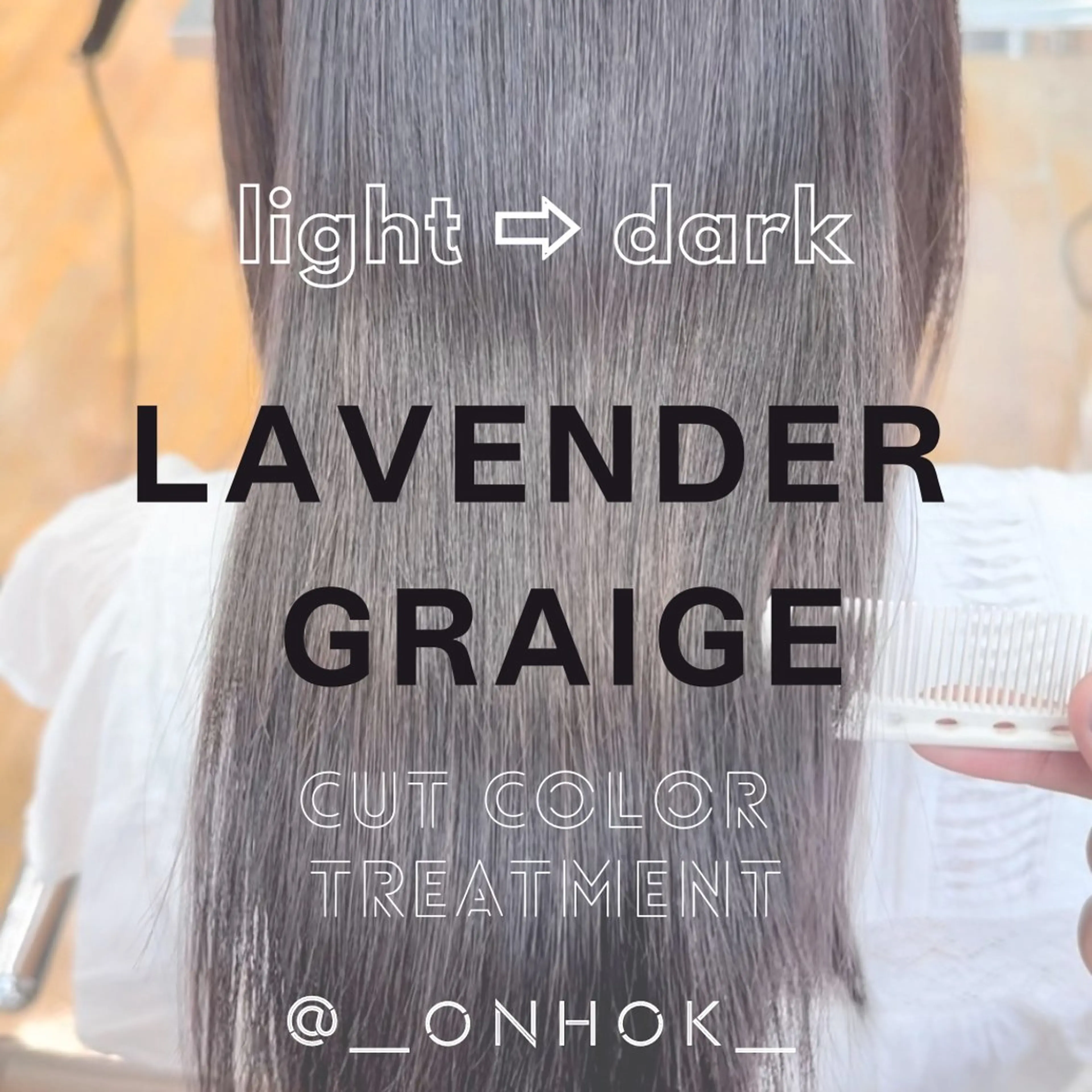 ミディアム カラー ブリーチ グレージュ ラベンダーカラー ラベンダーグレージュ ラベンダーグレー カット ヘアカラー トリートメント ナチュラルに目を惹く デザイン/KOHNOのヘアスタイル