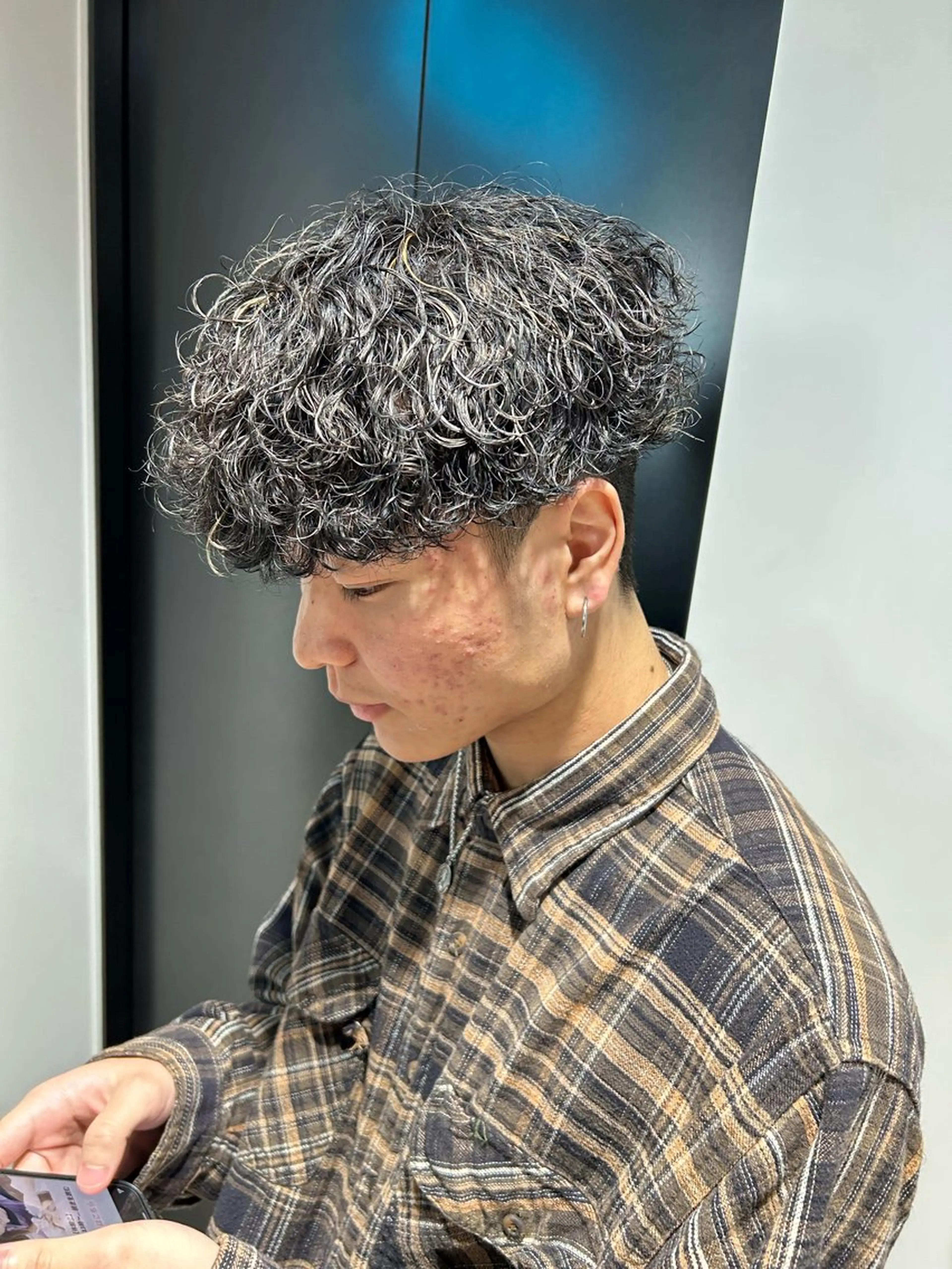 パーマ メンズ カット パーマ トリートメント ヘッドスパ ヘアセット イケメン製造機 🔥上原沙羅🔥のヘアスタイル