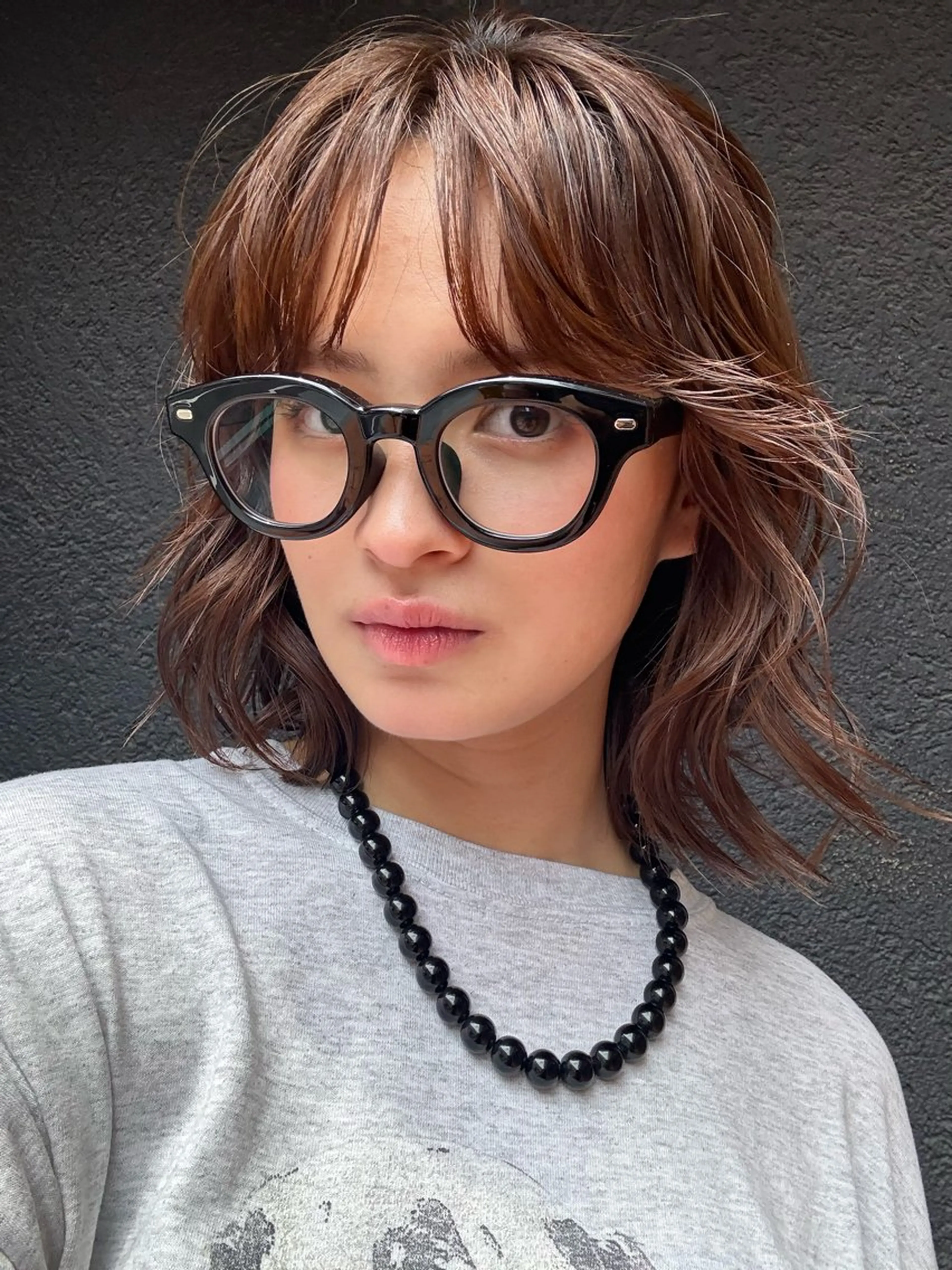 ミディアム カラー ボブレイヤー ミディアムパーマ ベージュカラー ブラウンカラー グレージュ カット ヘアカラー 森貴裕/ベージュ/ パーマ/オリーブのヘアスタイル