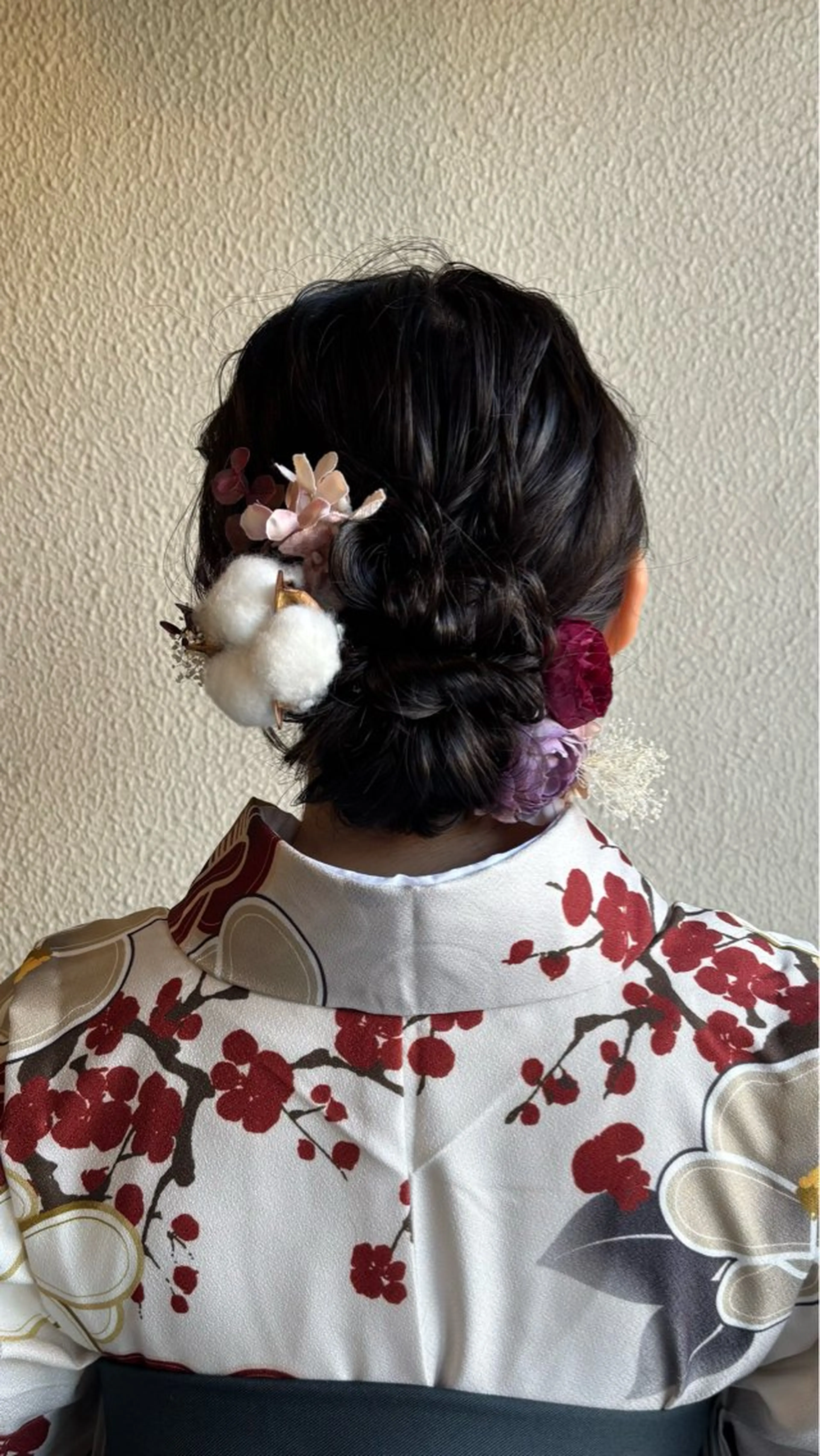 ミディアム ヘアセット TRUNK所属・大阪／ハイトーン ／アレンジ／りなのヘアスタイル