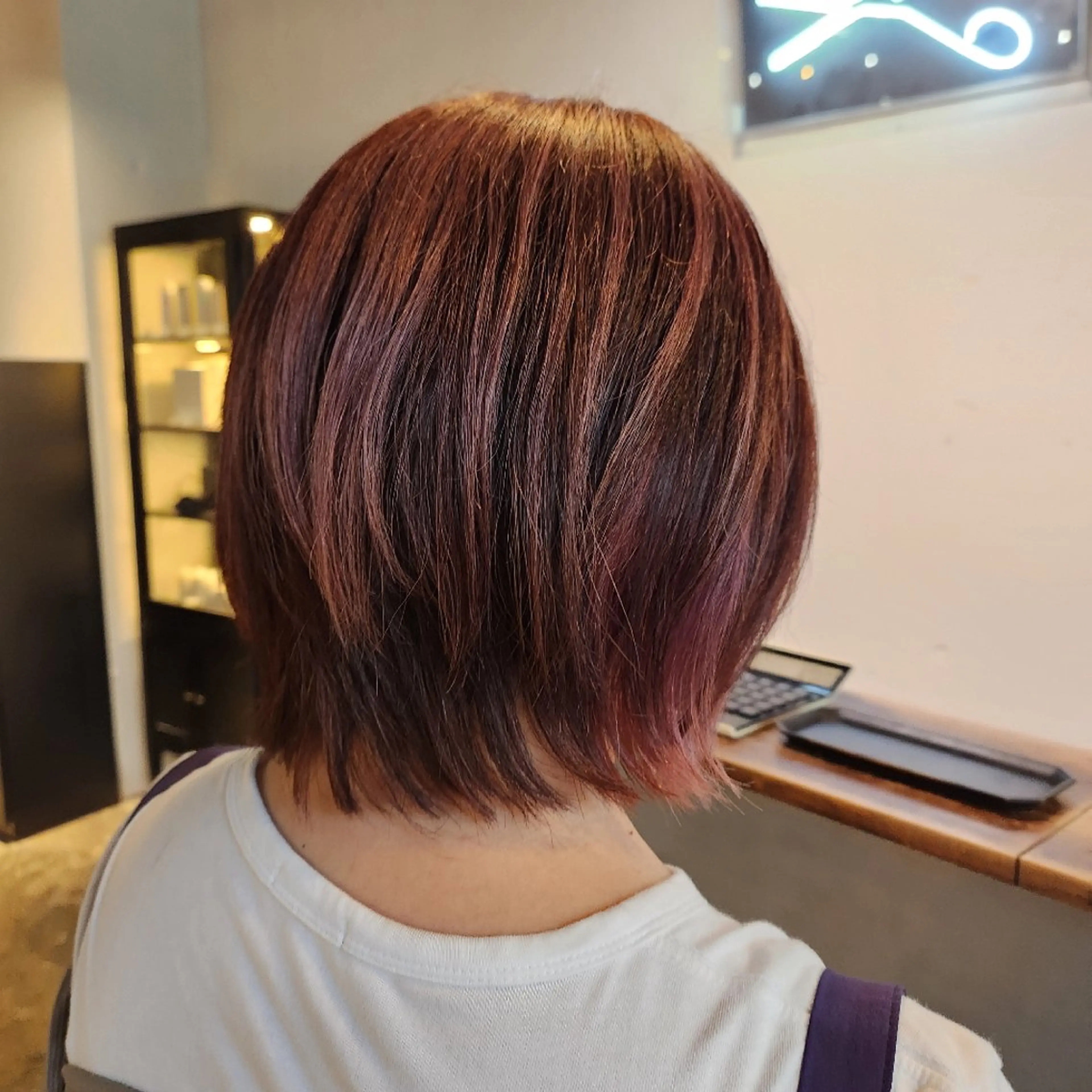 ミディアム カラー ハヤシ マユ ✂ 府中美容室のヘアスタイル