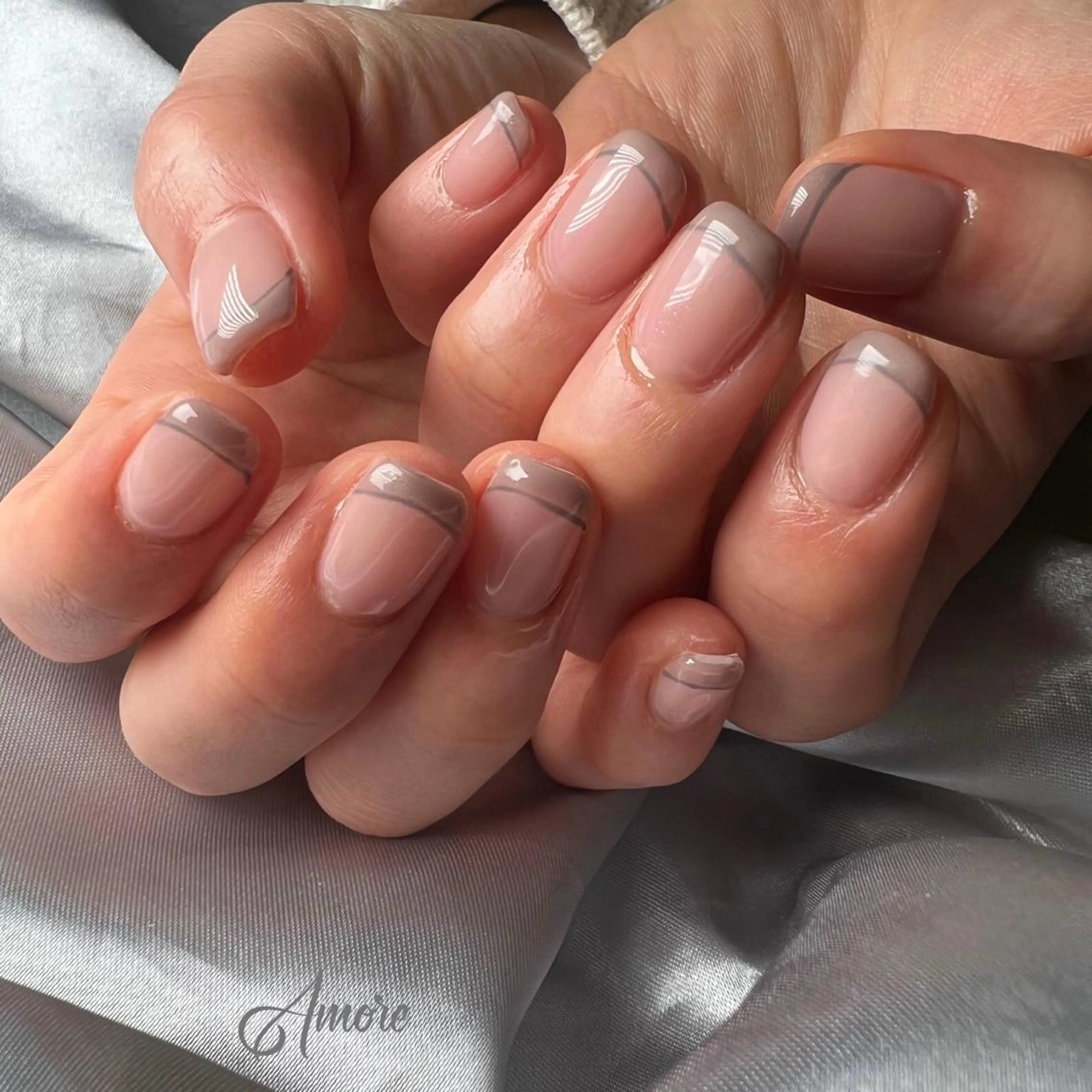 ネイル ジェルネイル 韓国ネイル ミラーネイル オフィスネイル パラジェル You kyehwaのネイルデザイン