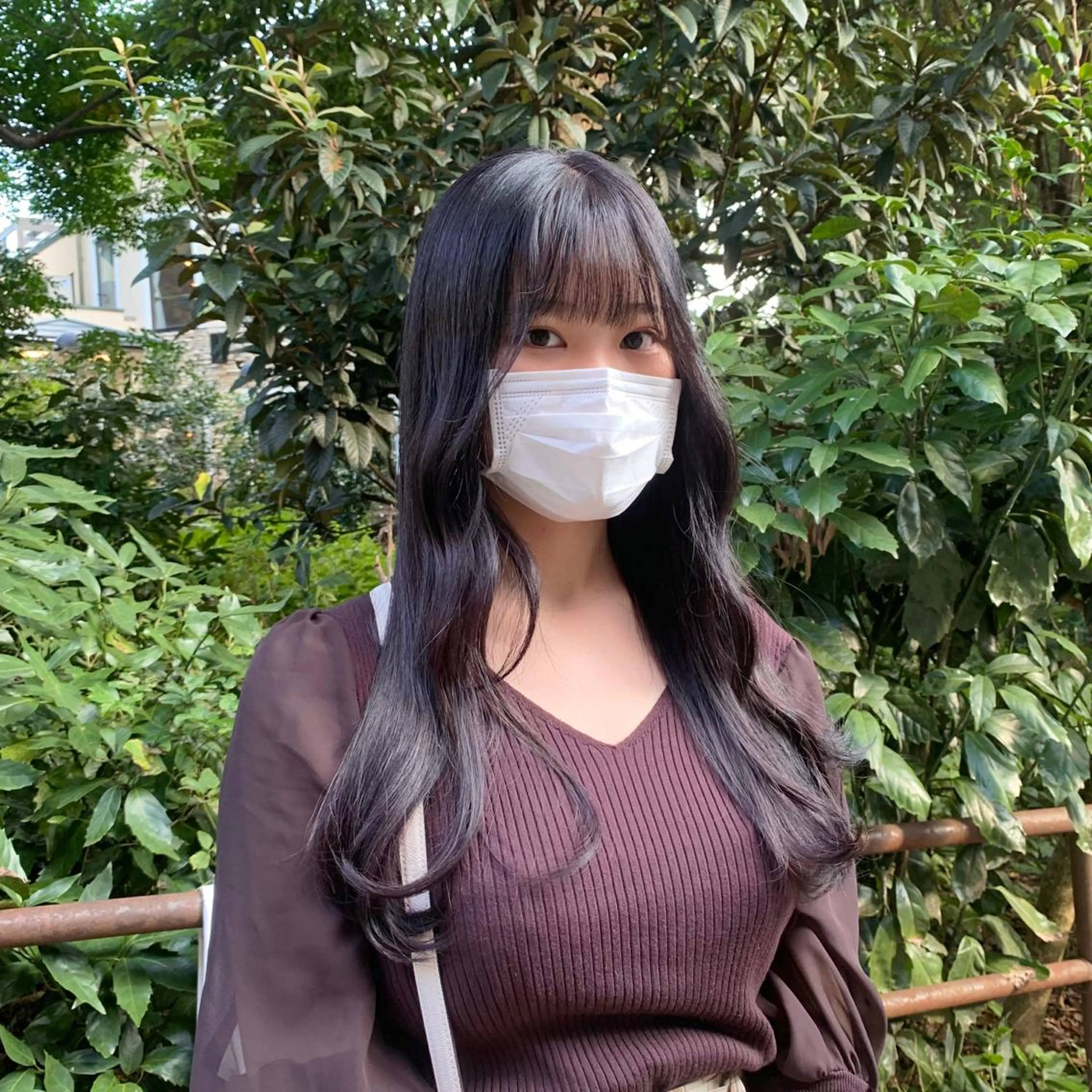 ロング カラー ディープラベンダー ラベンダーカラー 韓国風ヘア カット パーマ トリートメント little 小濱彰太のヘアスタイル