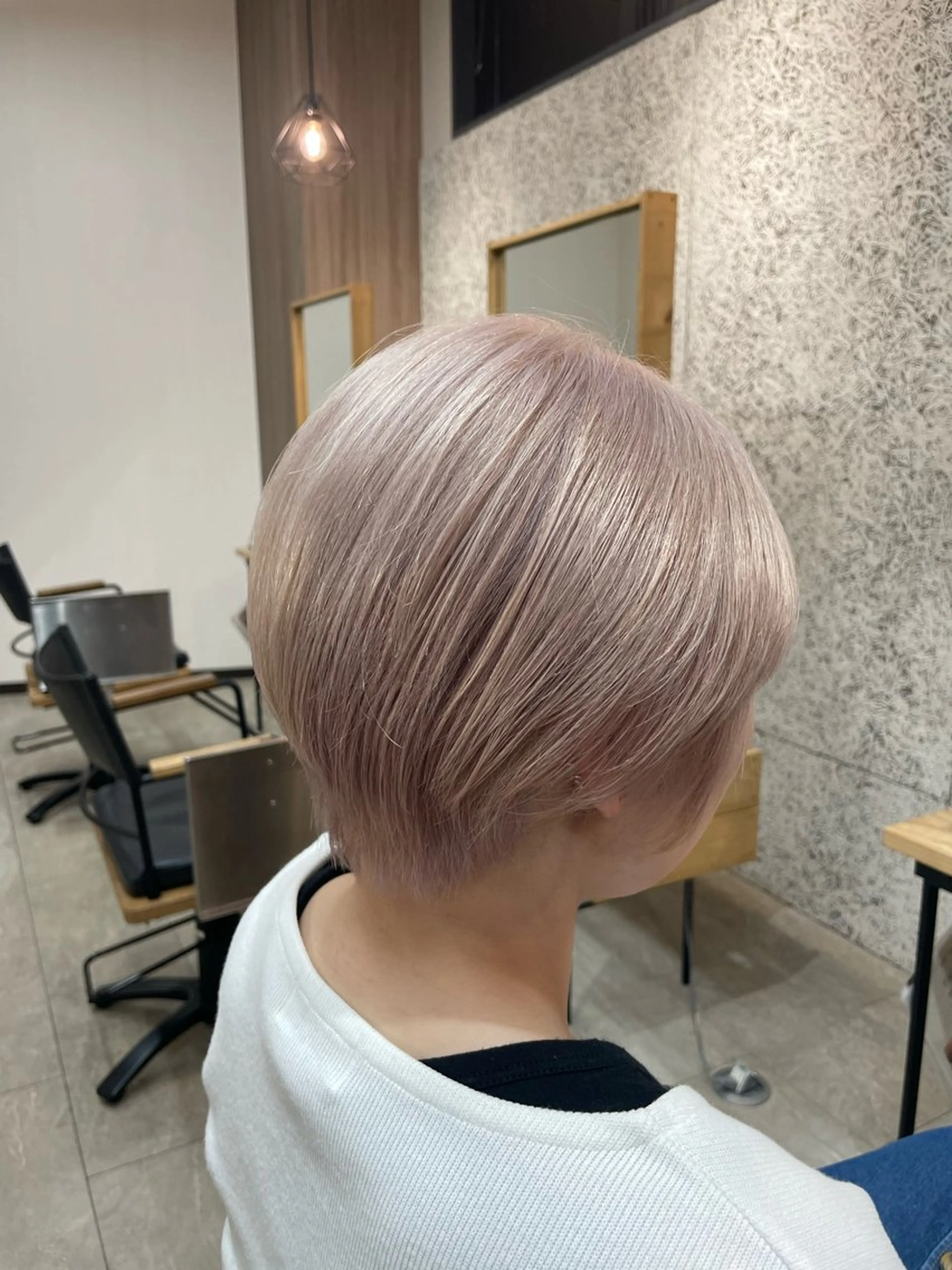 ショート ショートヘア カット ヘアカラー 浅川恵太/縮毛矯正 /ブリーチ縮毛矯正のヘアスタイル