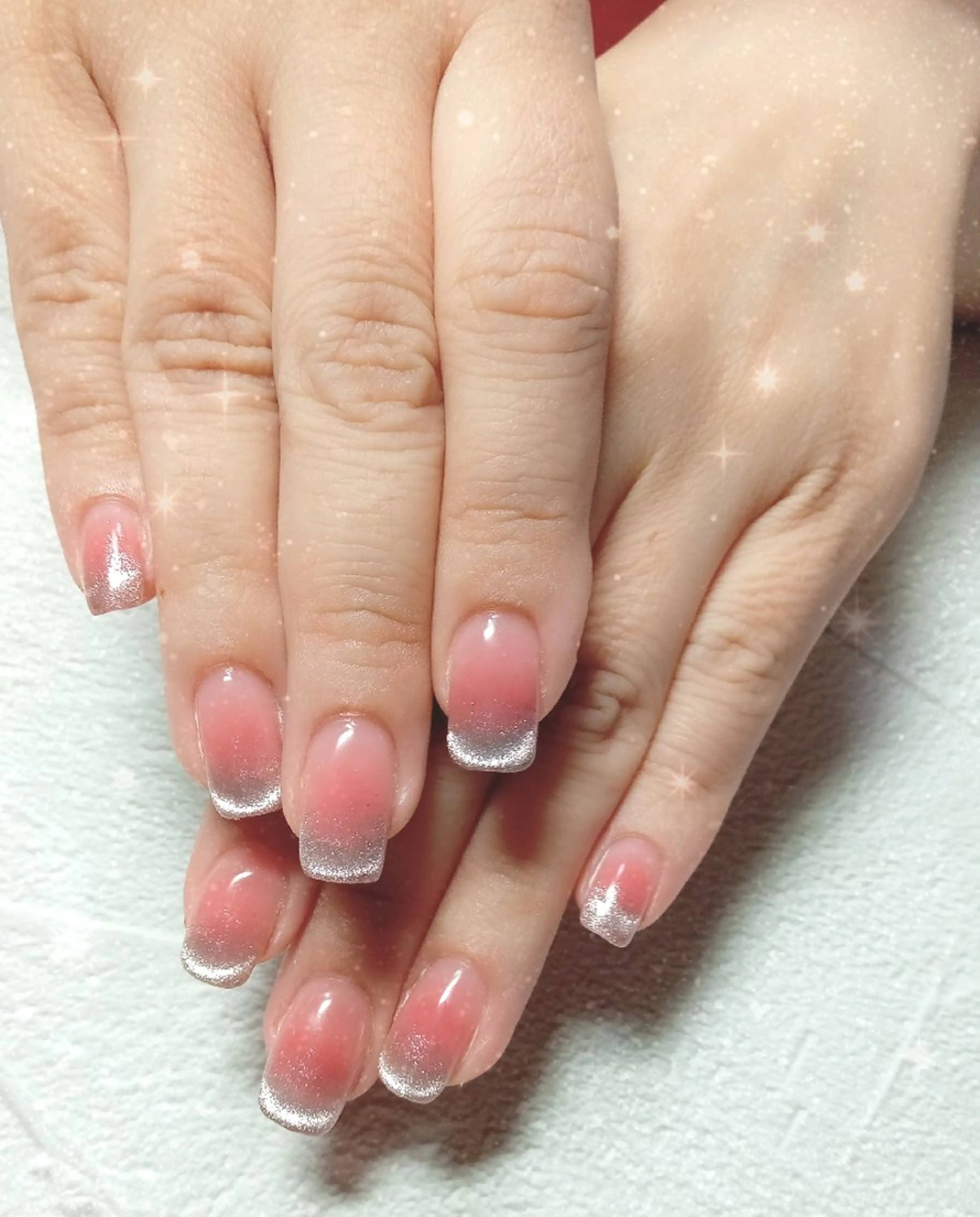 ネイル チークネイル キラキラネイル マグネットネイル ワンホンネイル ブライダルネイル ハンドネイル flure de neige yukiのネイルデザイン