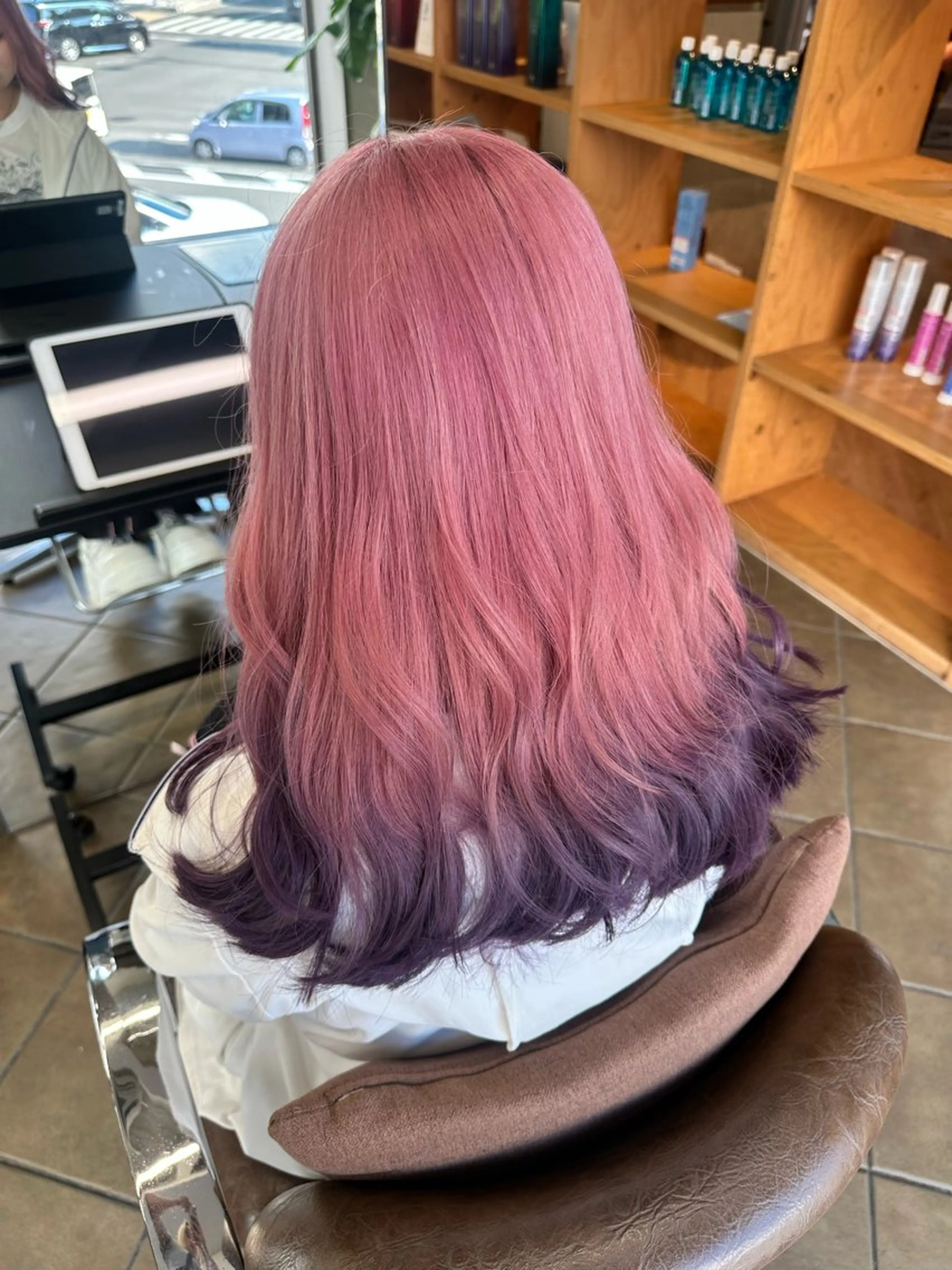 ロング カラー ヘアカラー トリートメント ブリーチカラー/ わきたちえ🌻のヘアスタイル