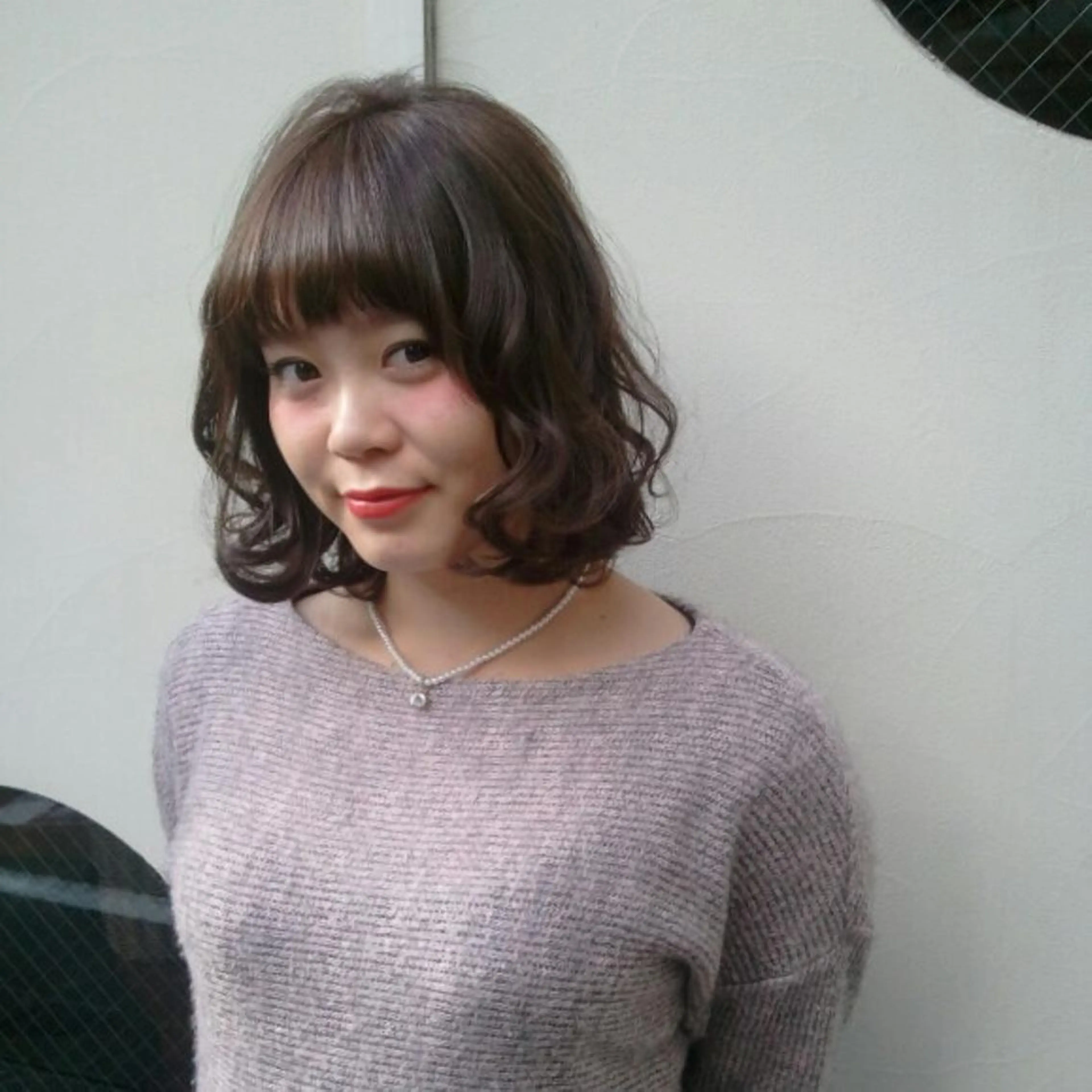 ミディアム カット ヘアカラー ヘアセット HIKARI＠ Ruheplatzのヘアスタイル