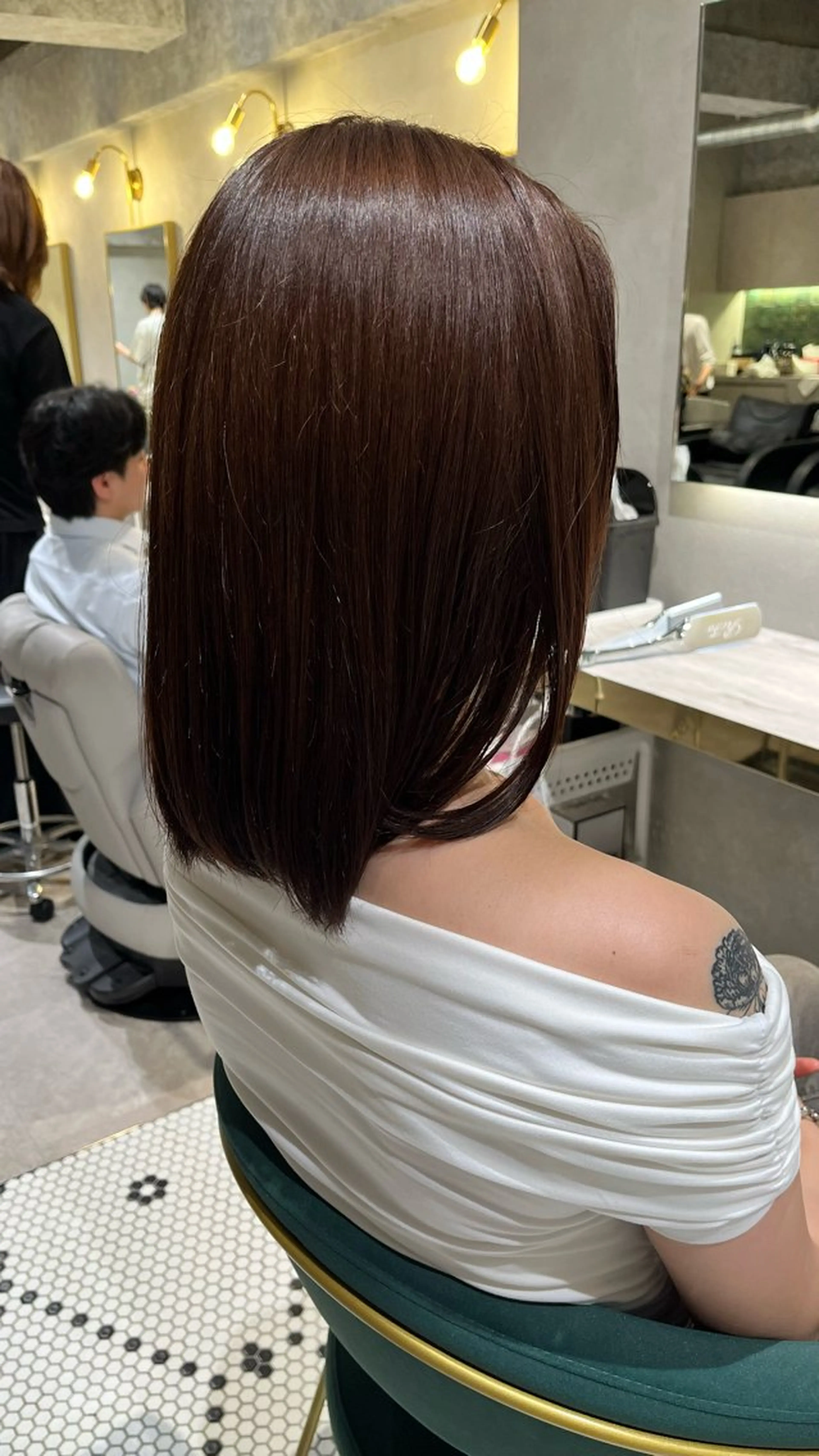 ミディアム カラー 新宿/ヘアカラー AiNAのヘアスタイル