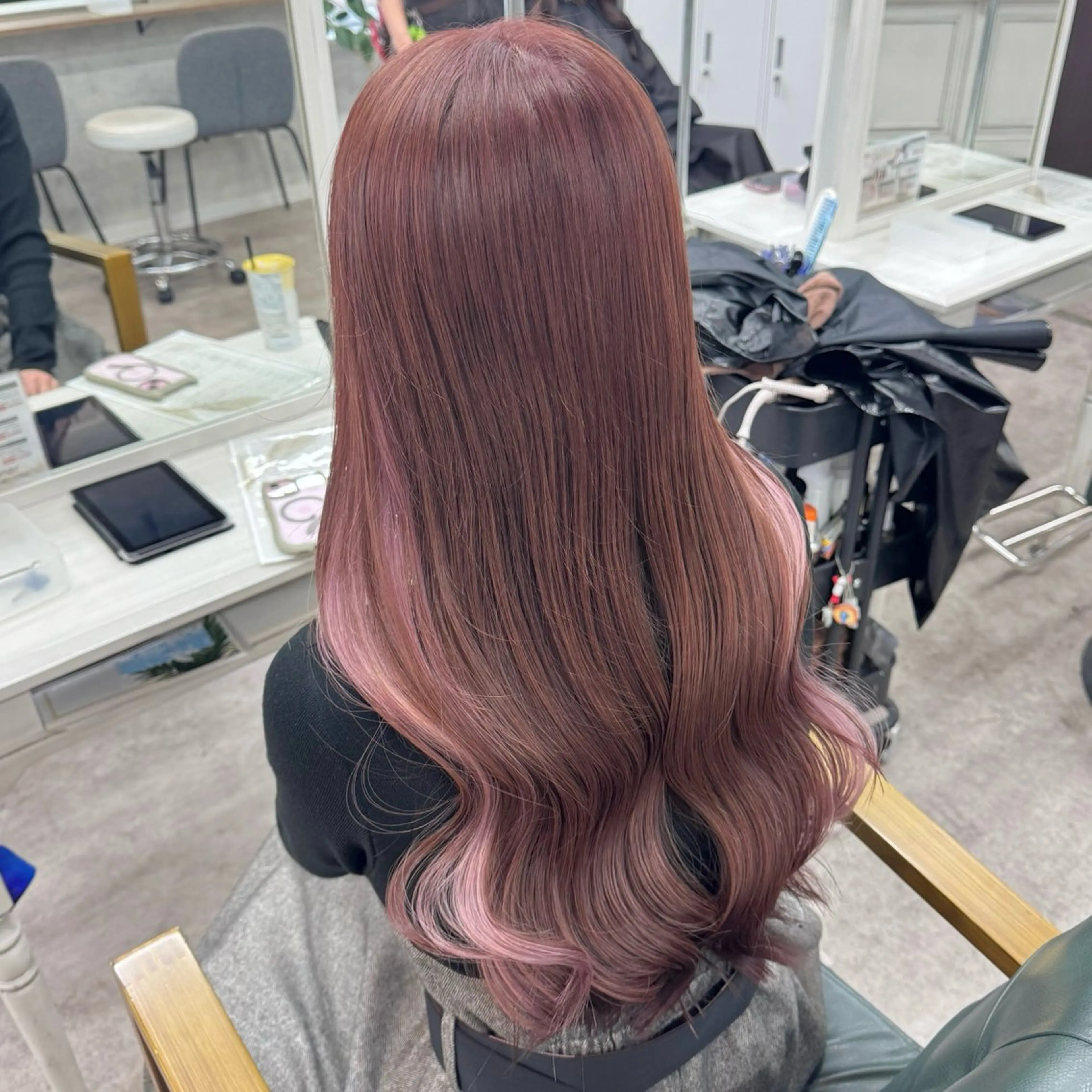 ロング カラー JUNSHIN🦋 ヘアセット／カラーのヘアスタイル