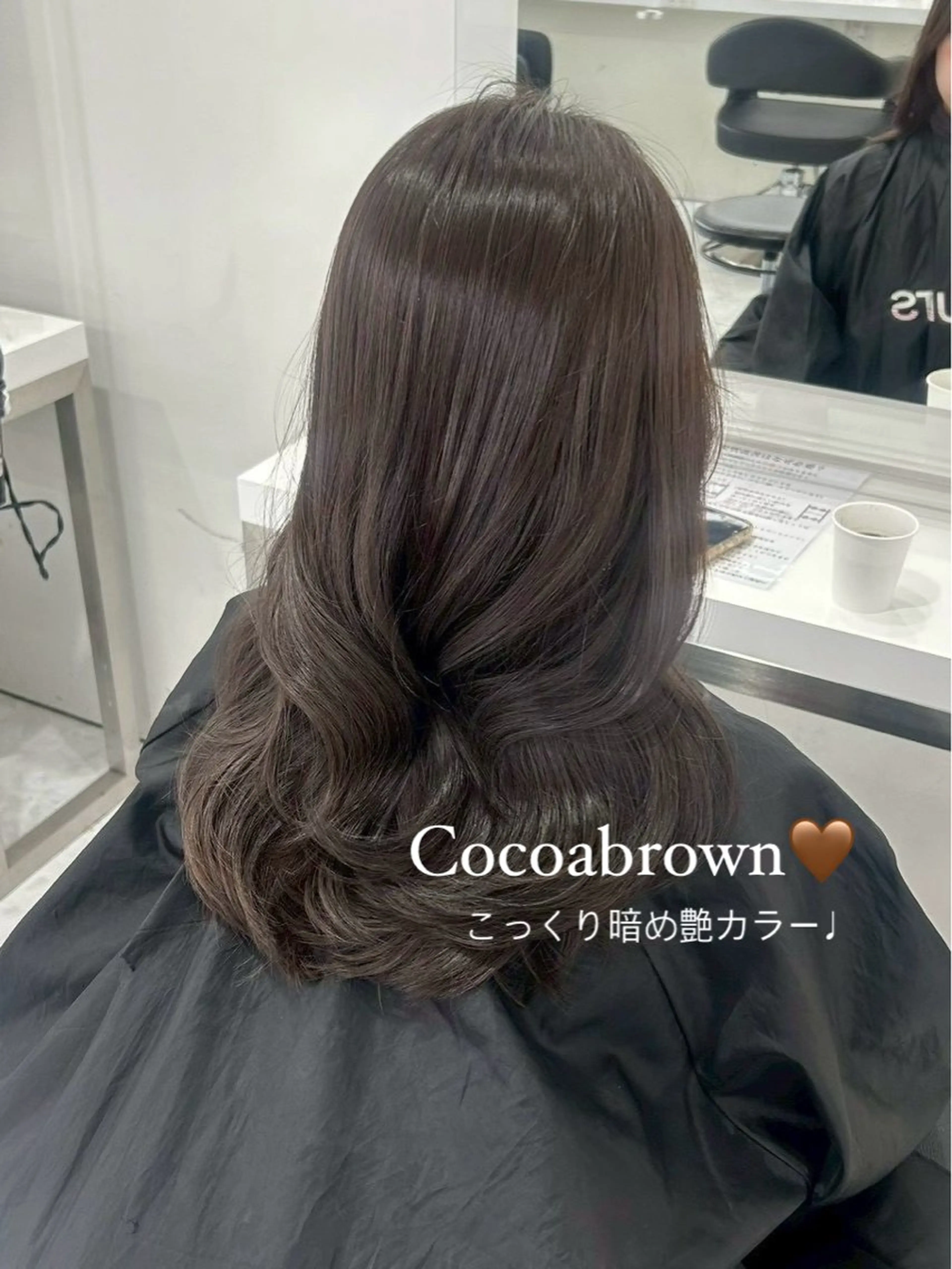 ロング カラー 透明感カラー グレージュ 透明感ワンホン カラー🤍つぶら🤍のヘアスタイル