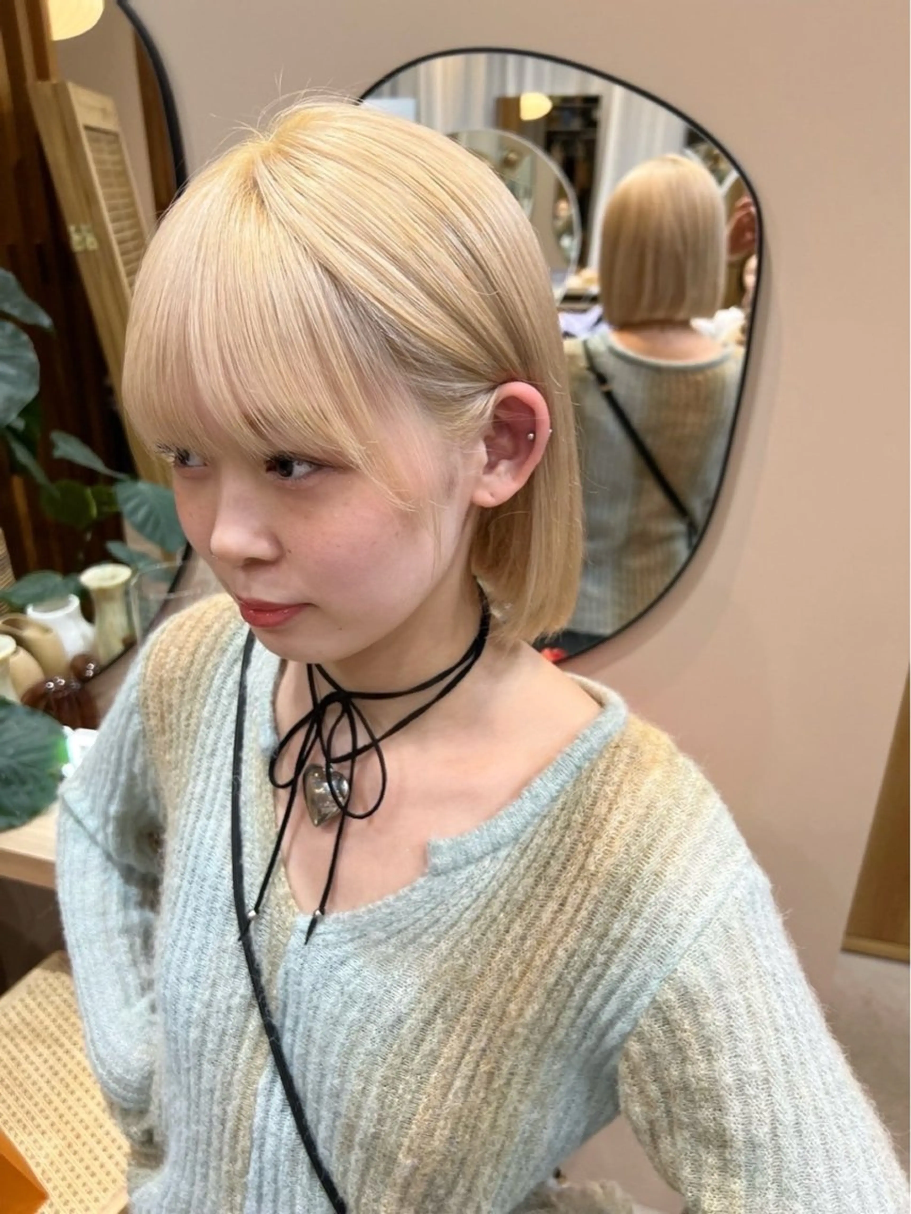 ショート カラー レイヤー/柔らか 透明感カラー/ゆきなのヘアスタイル