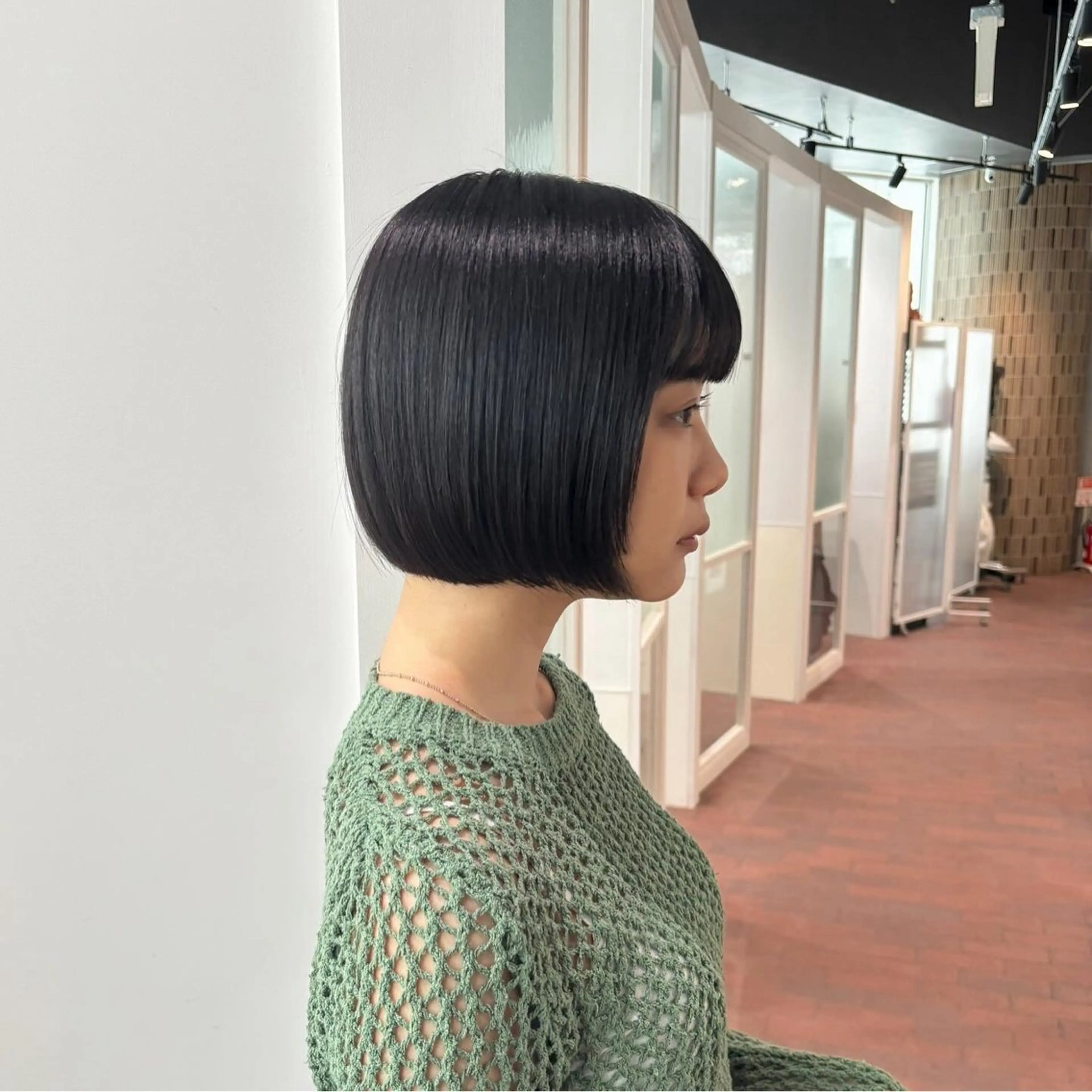 ショート カラー ボブ カット ヘアカラー トリートメント マンツーマン 縮毛矯正/マユコのヘアスタイル