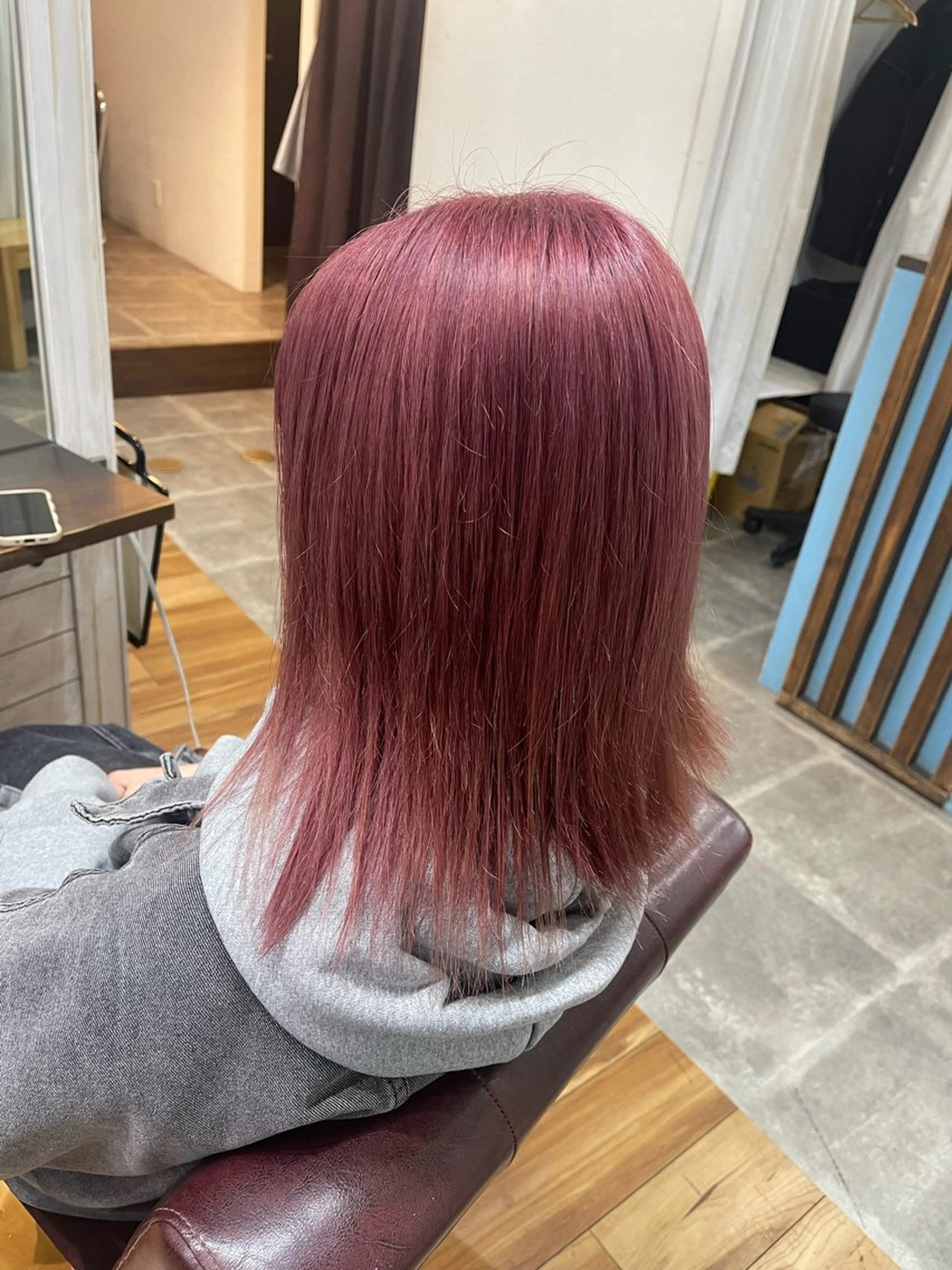 ミディアム カラー ブリーチ ケアブリーチ ダブルカラー ピンクカラー 髪質改善 ヘアカラー トリートメント ダブルカラー/ 髪質改善💎安藤のヘアスタイル