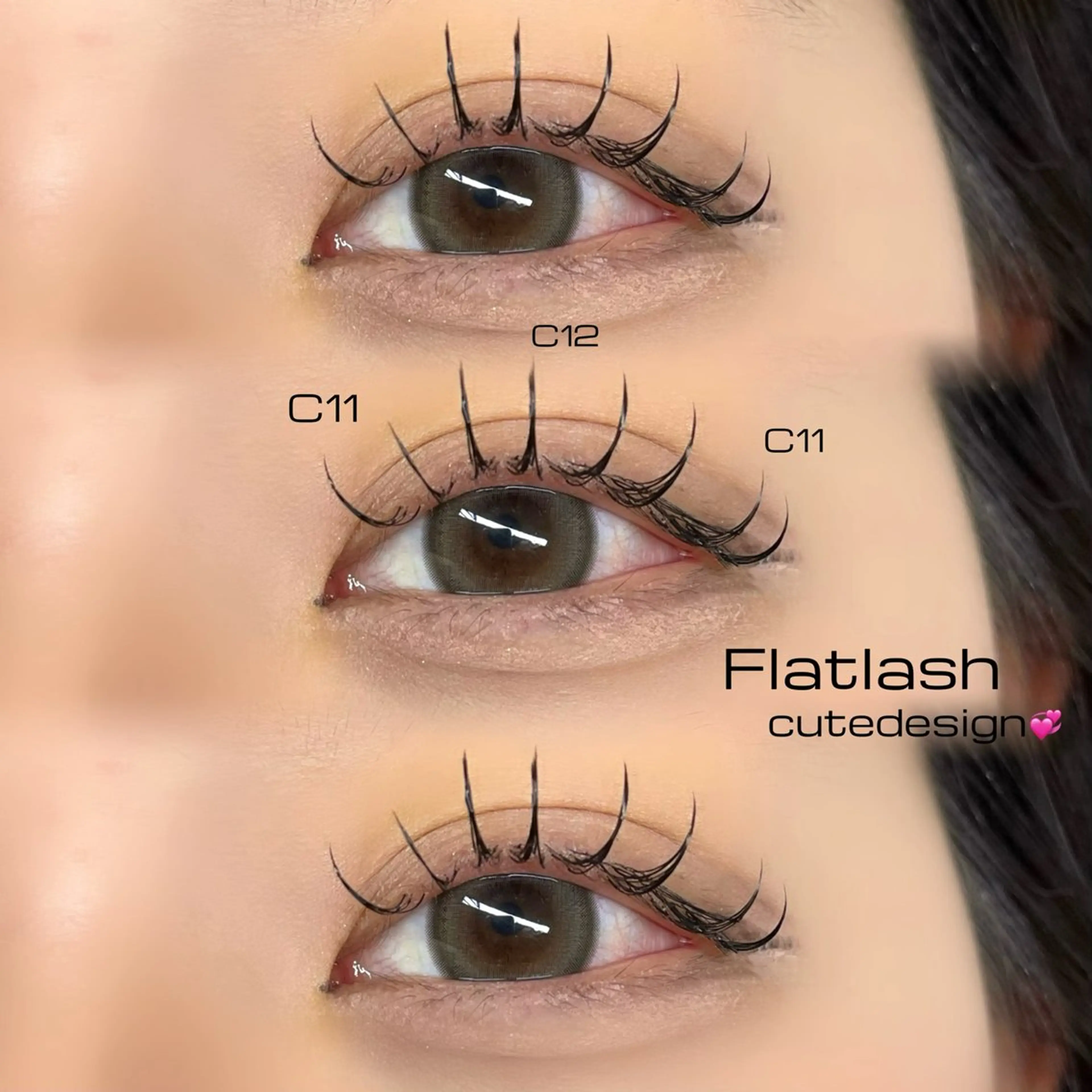 マツエク・マツパ マツエク Mell Yuuna ♡パリエク /束感のマツエク・マツパデザイン