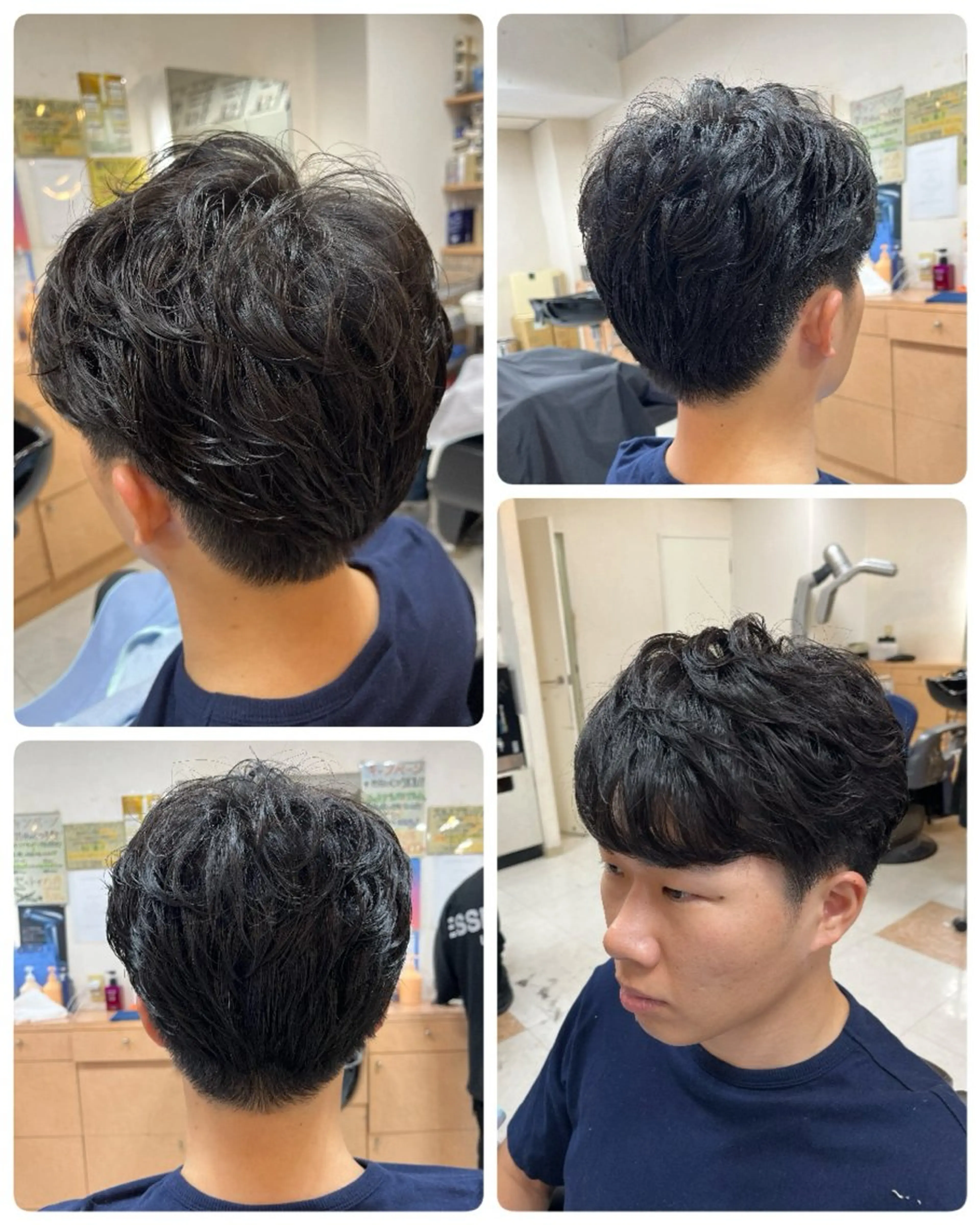 ミディアム パーマ メンズ ミディアムパーマ メンズパーマ ニュアンスパーマ ✂︎men's hair✂︎立石亮のヘアスタイル