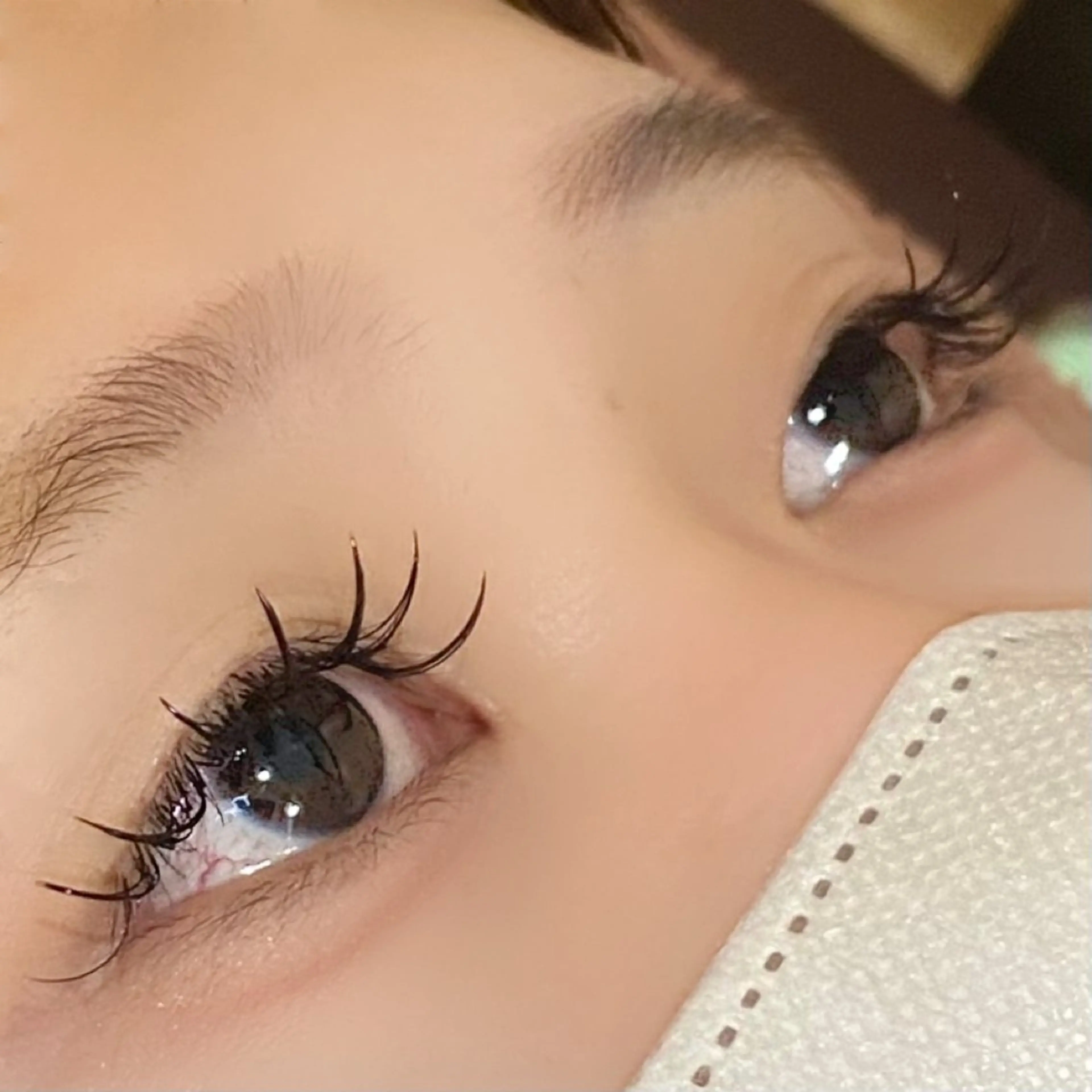 マツエク・マツパ Cカール キュート フラットラッシュ マツエク ahu 聖莉菜のマツエク・マツパデザイン