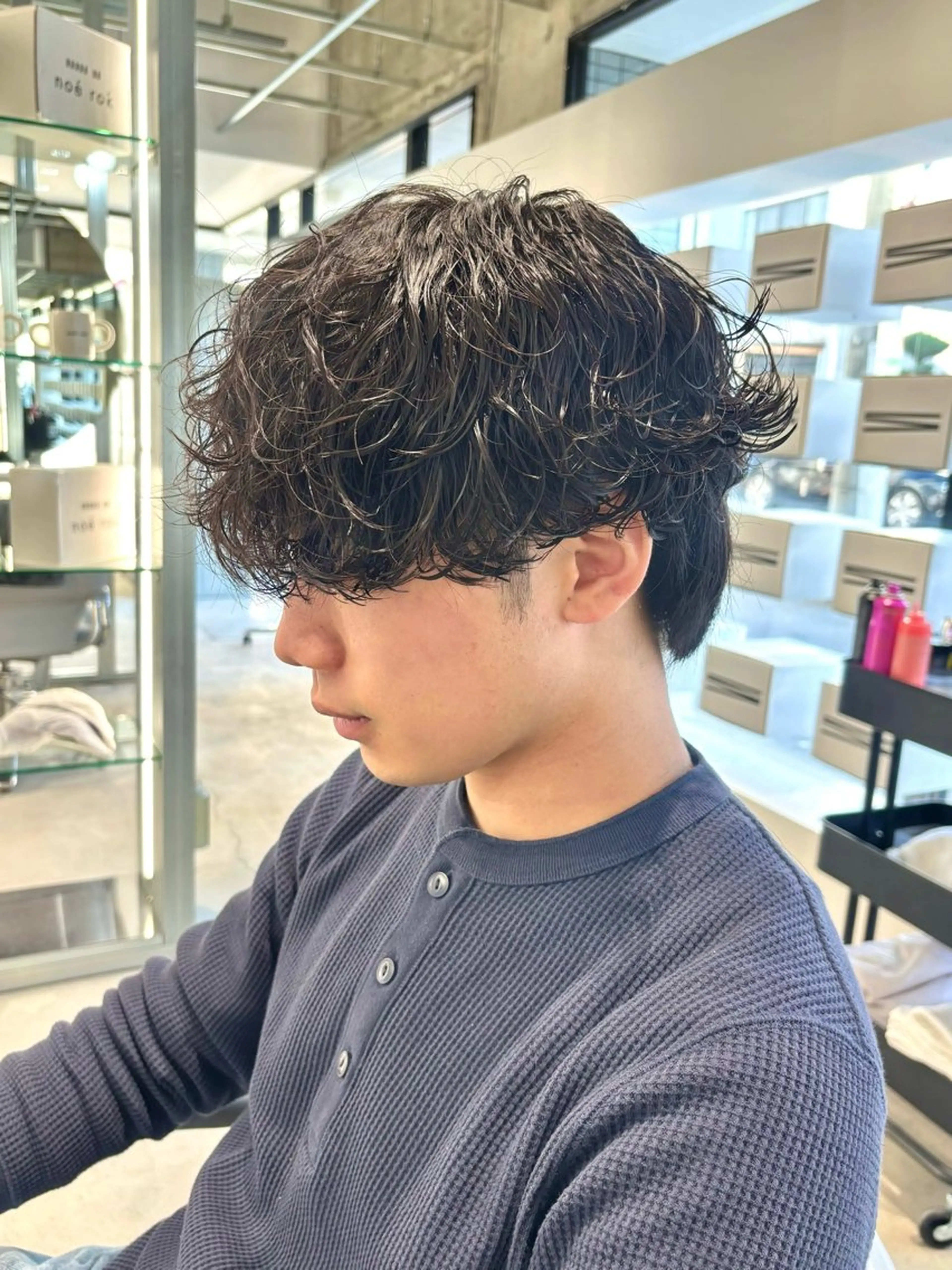 パーマ カット パーマ メンズ特化⚡️三村 彰吾⚡️カットパーマのヘアスタイル