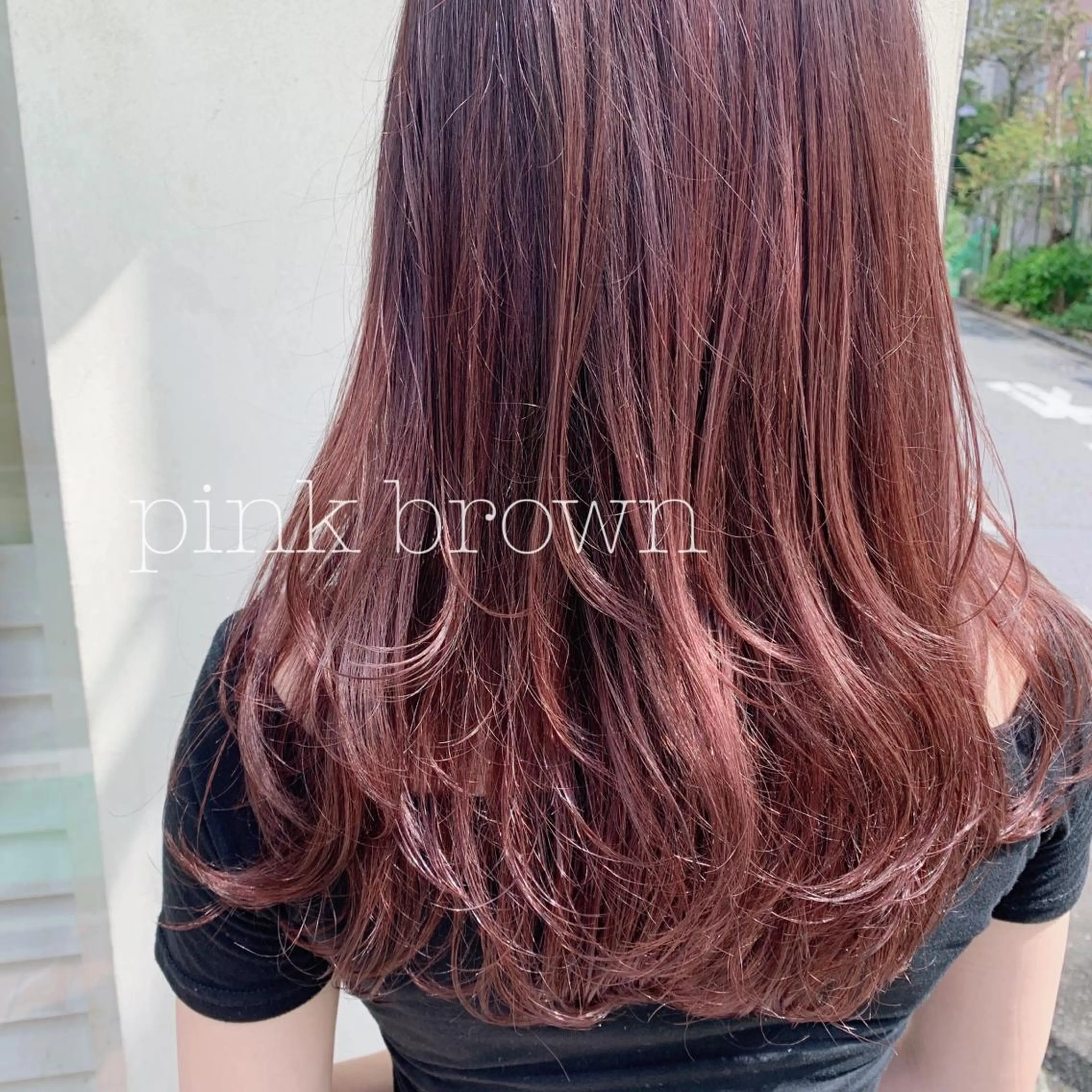 セミロング カラー カット ヘアカラー トリートメント ぱつっとボブ/ 小野あかねのヘアスタイル