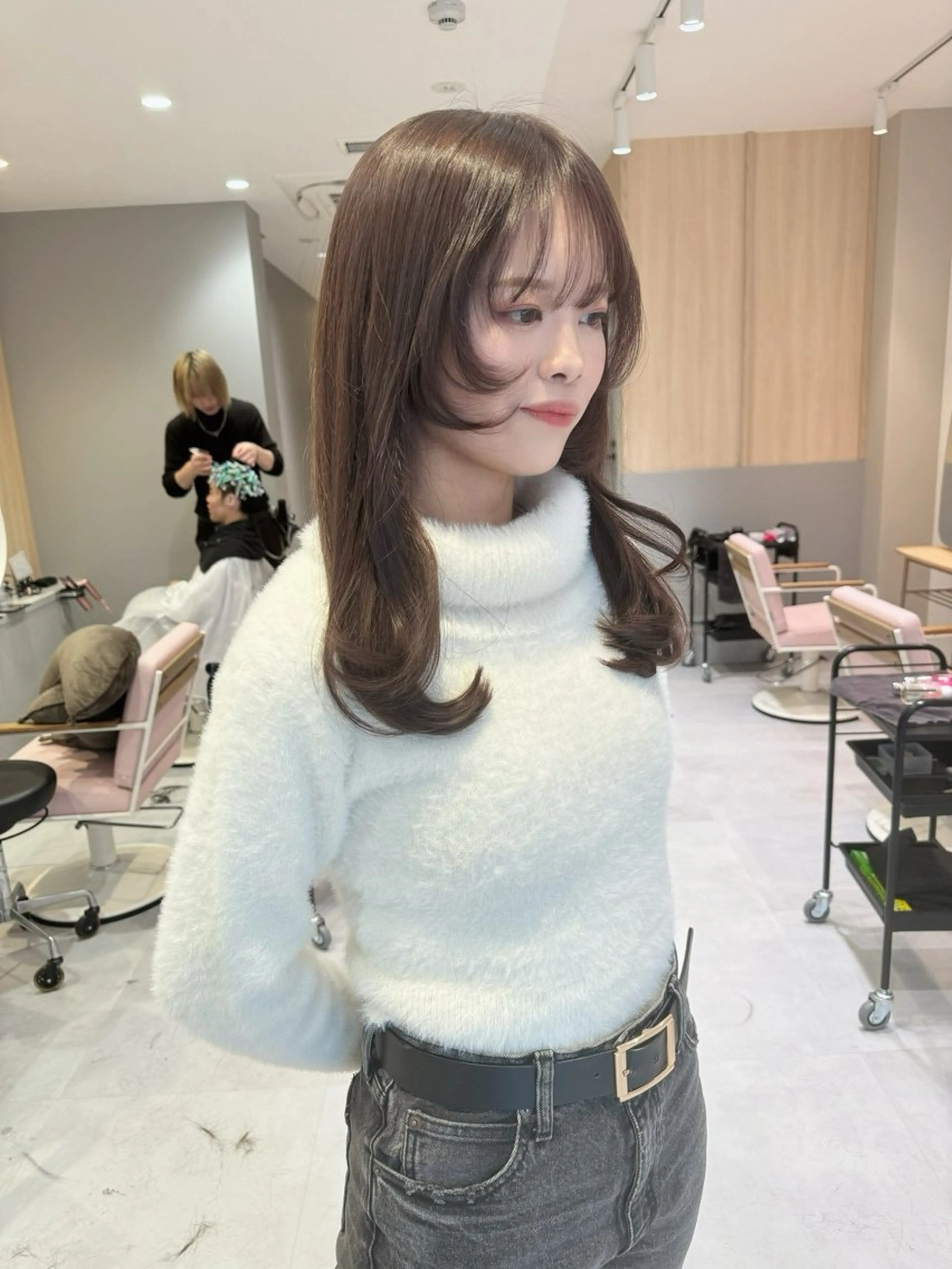 セミロング カラー カット ヘアカラー トリートメント ヘアセット ✂️似合わせの魔術師 石田一樹✂️のヘアスタイル