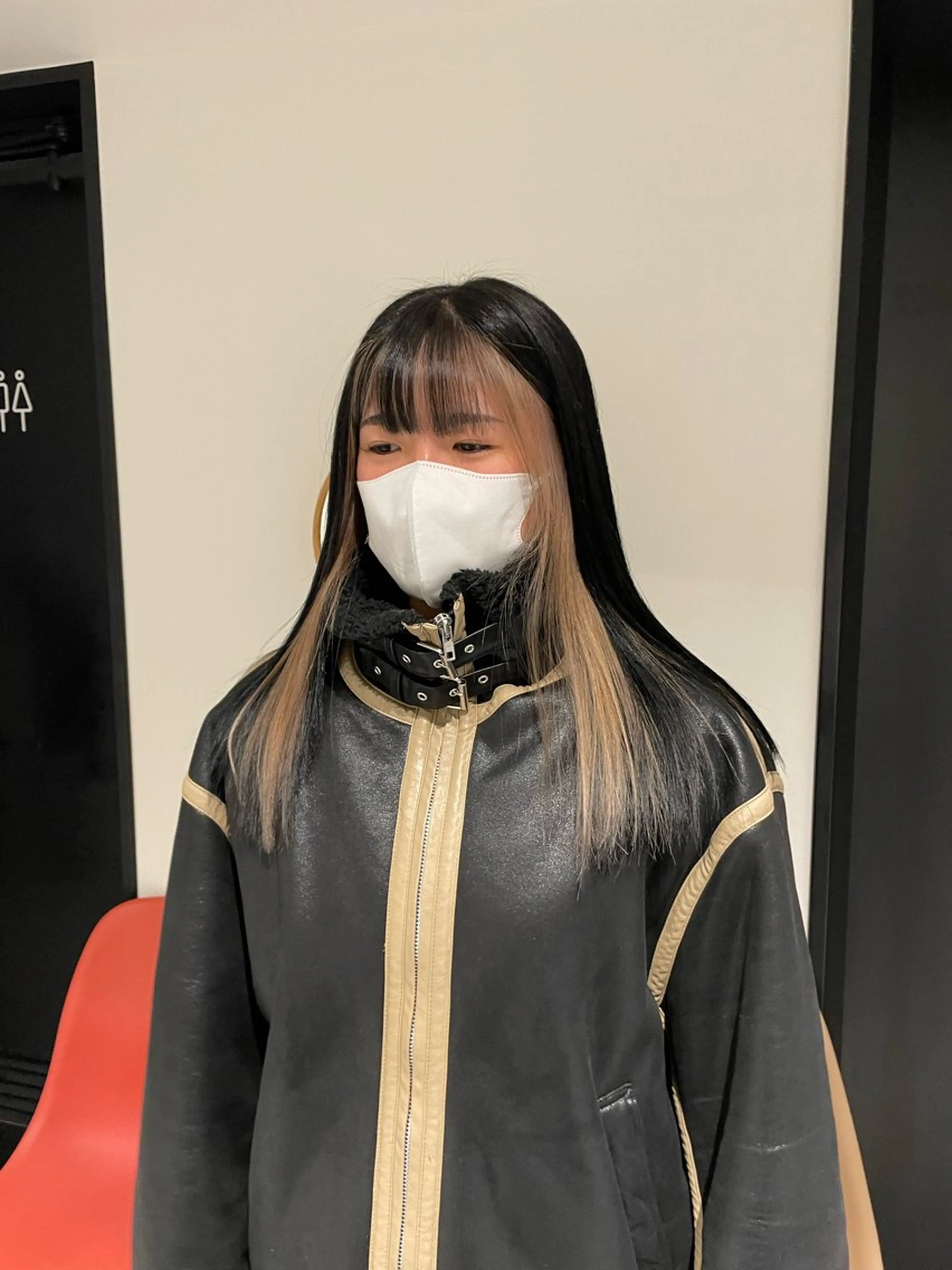 ロング カラー エクステ fuka/梅田/ ミルクティーベージュのヘアスタイル