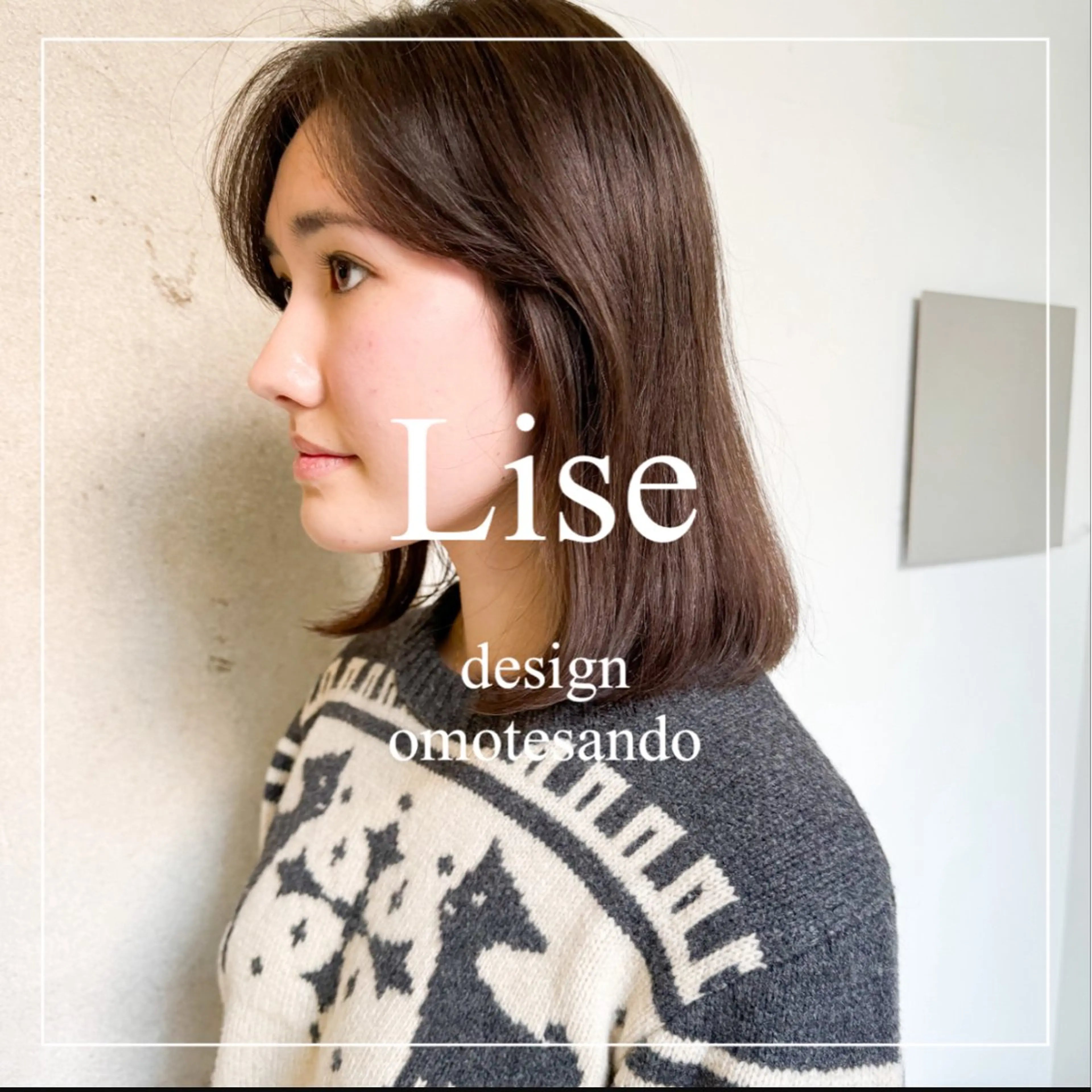 ミディアム カラー パーマ ヘアアレンジ メンズ カット ヘアカラー パーマ 縮毛矯正 トリートメント 表参道Lise おおいしおりのヘアスタイル