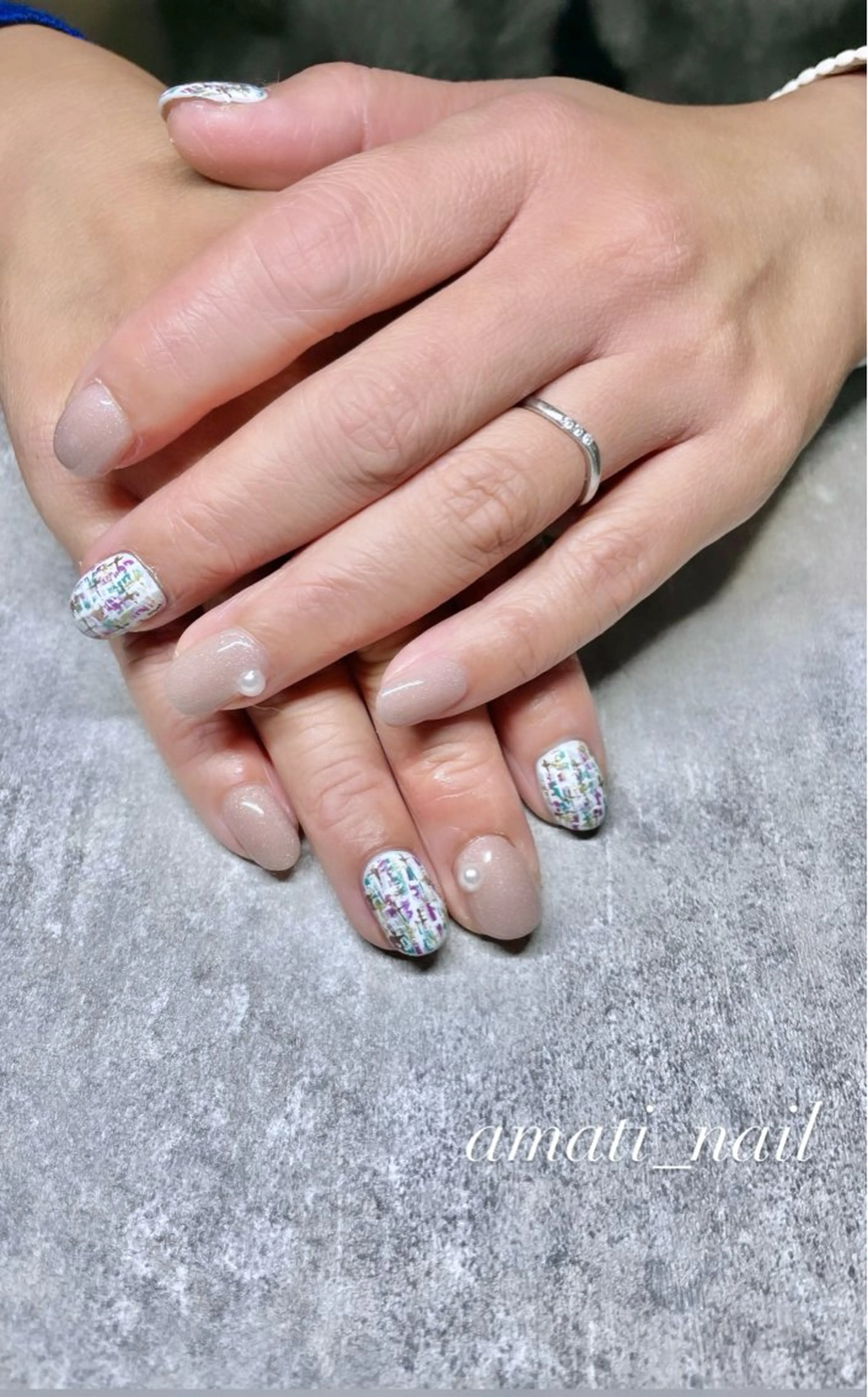 ネイル フットネイル ジェルネイル マグネットネイル ミラーネイル ニュアンスネイル ハンドネイル amati_nail TAKAKOのネイルデザイン