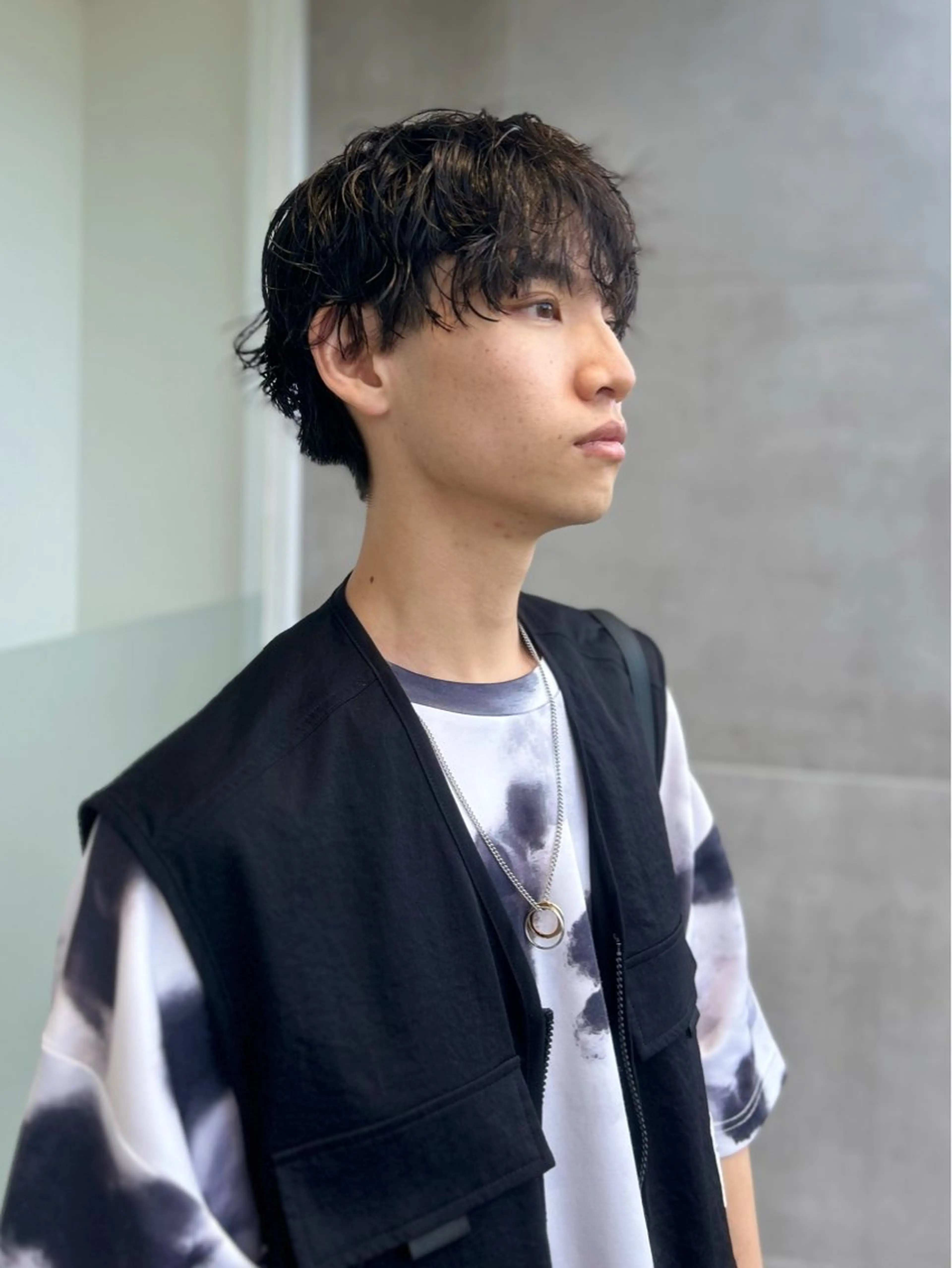 メンズ 韓国メンズ特化 パーマSatskiのヘアスタイル