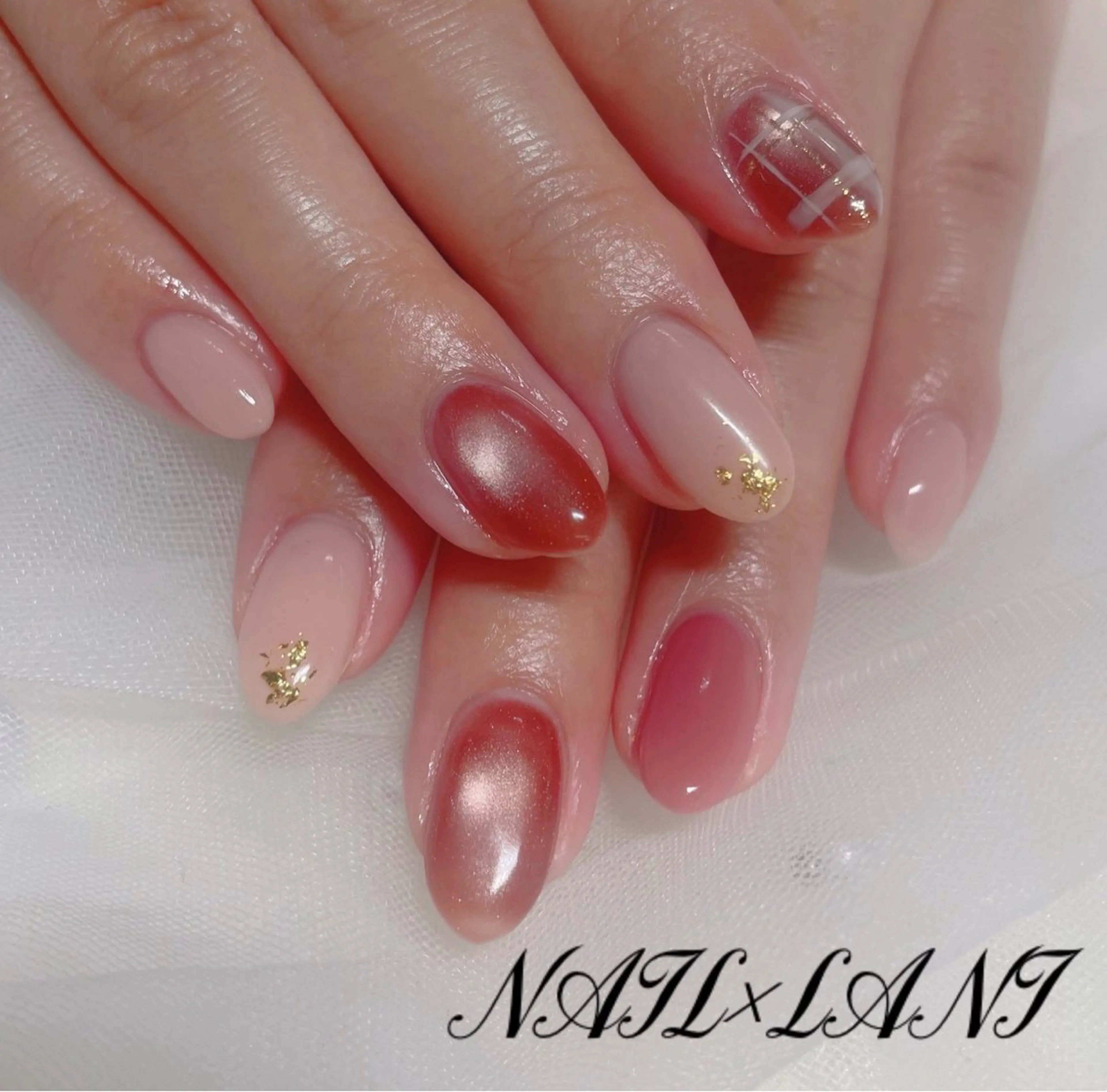 ネイル フットネイル ジェルネイル マグネットネイル パラジェル 一之瀬 柚季のネイルデザイン