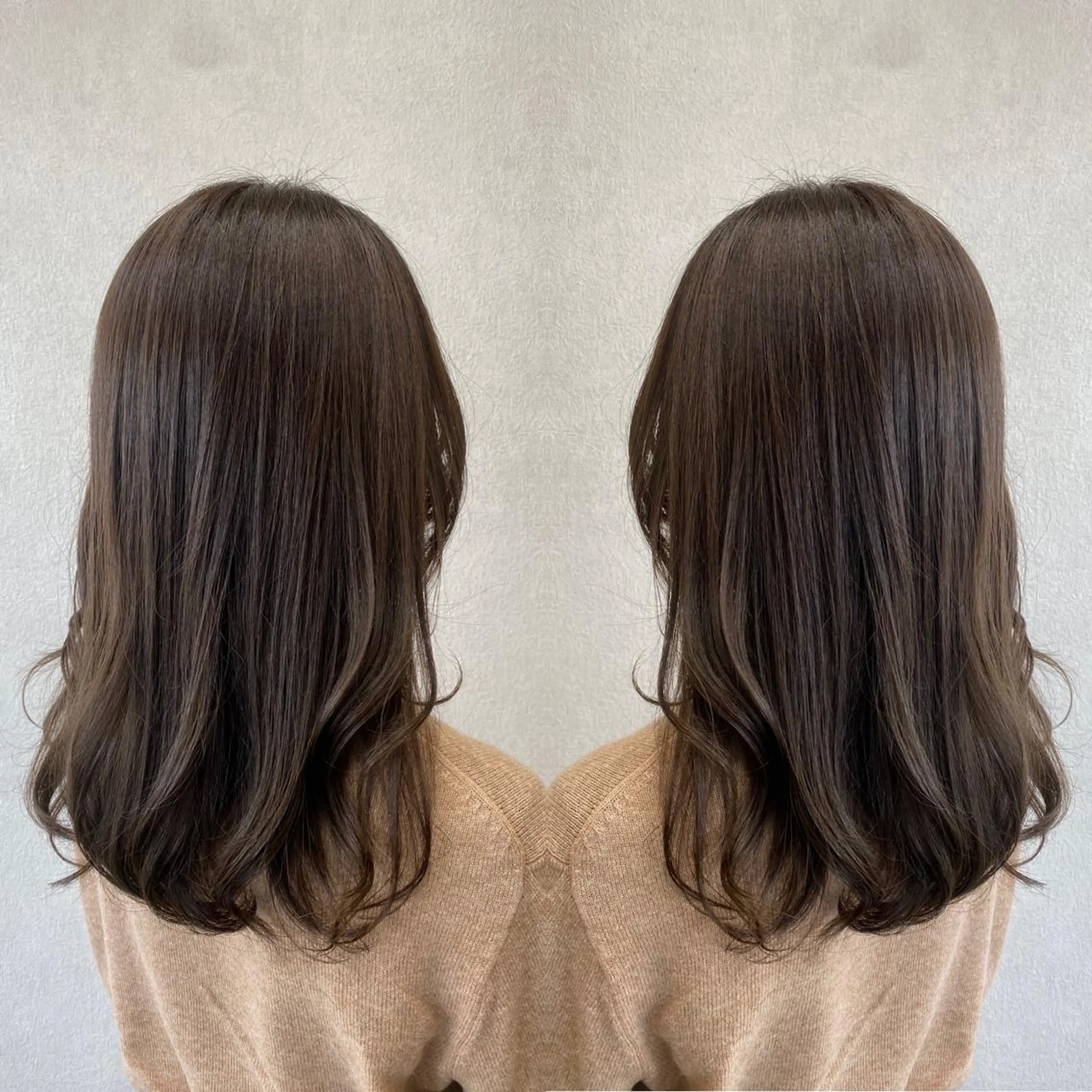 セミロング カラー tocca 💜石田愛結💜のヘアスタイル