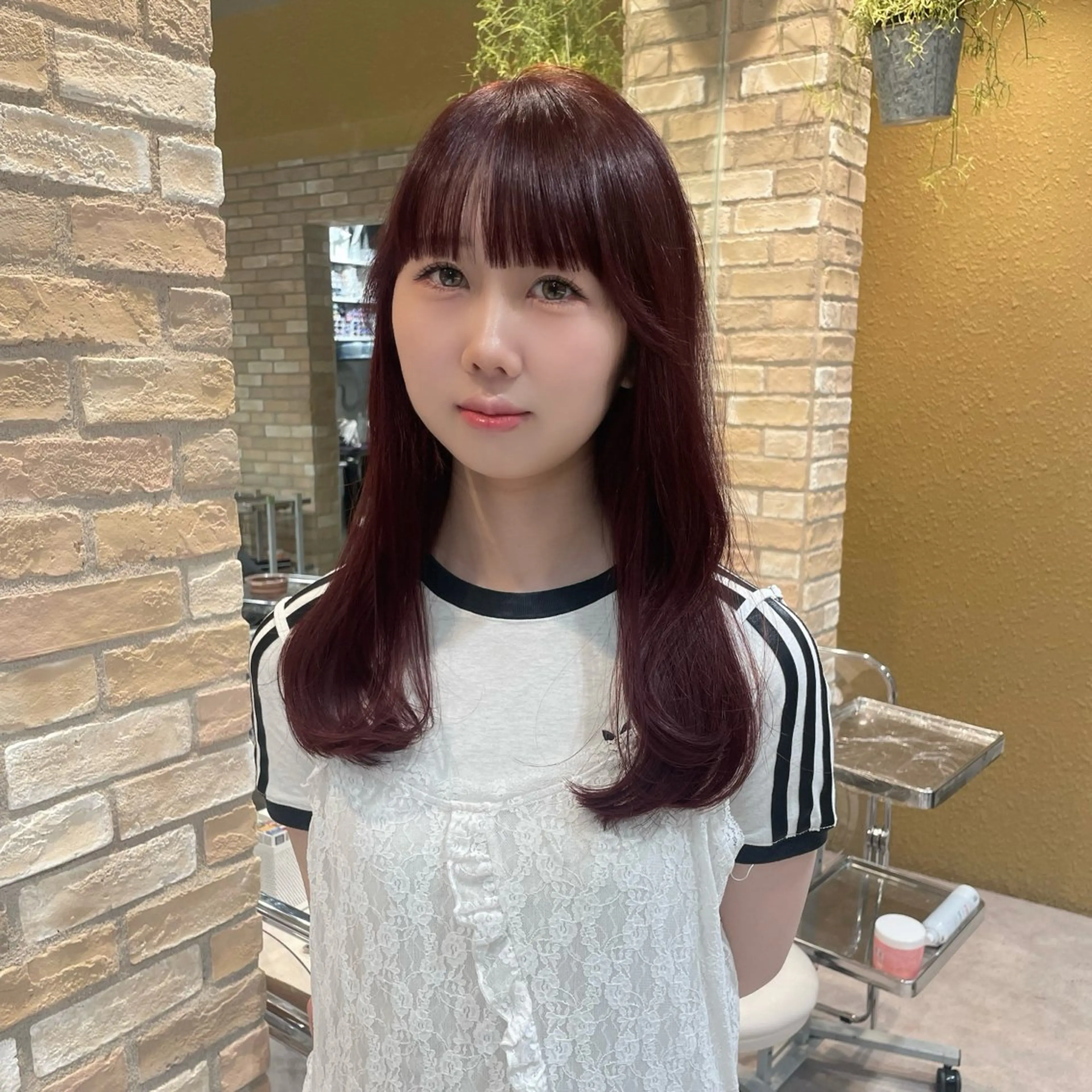 カラー 縮毛 酸性ストレート /ayumu☆のヘアスタイル