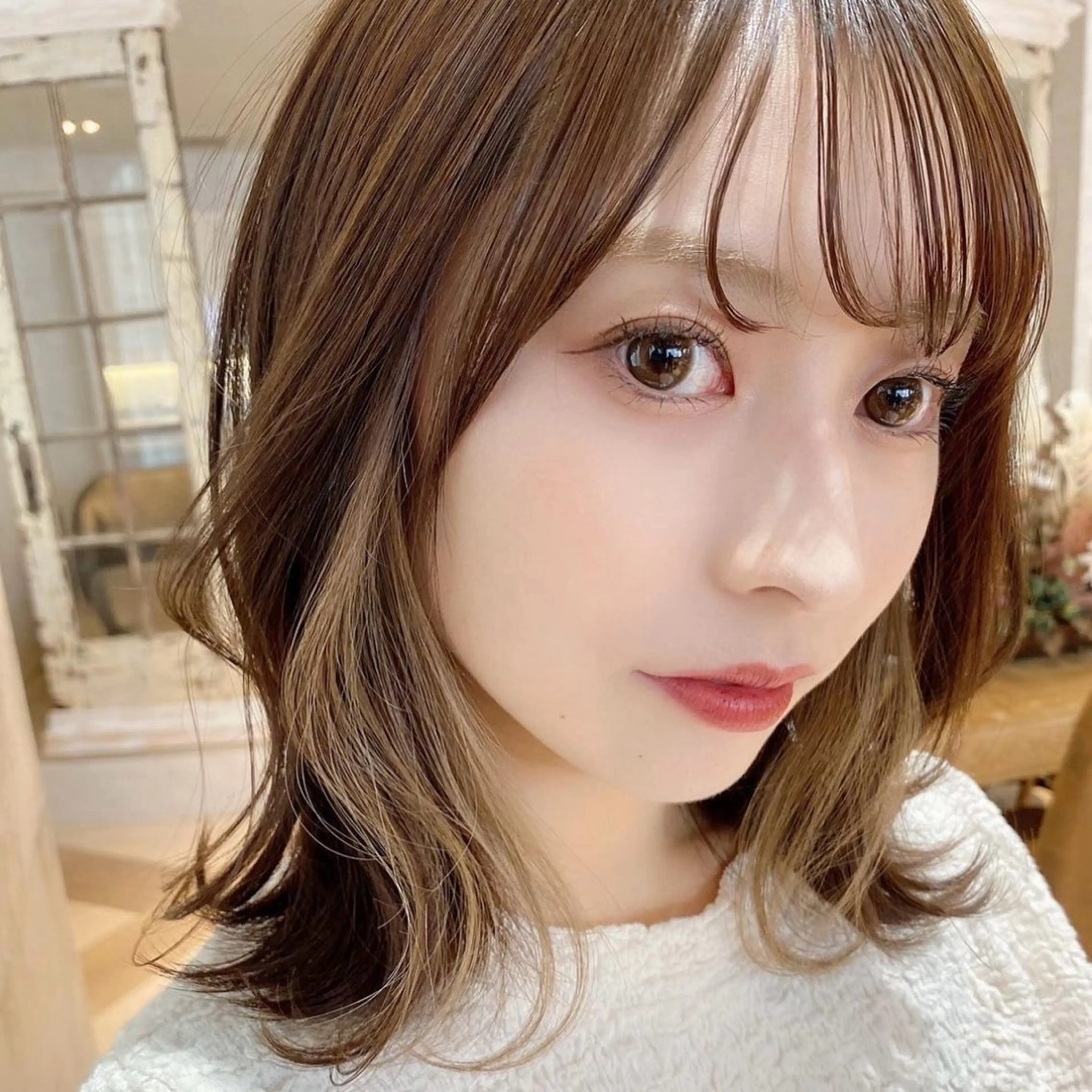 カラー ❤️ブリーチなし💚 ダブルカラー平野実花のヘアスタイル