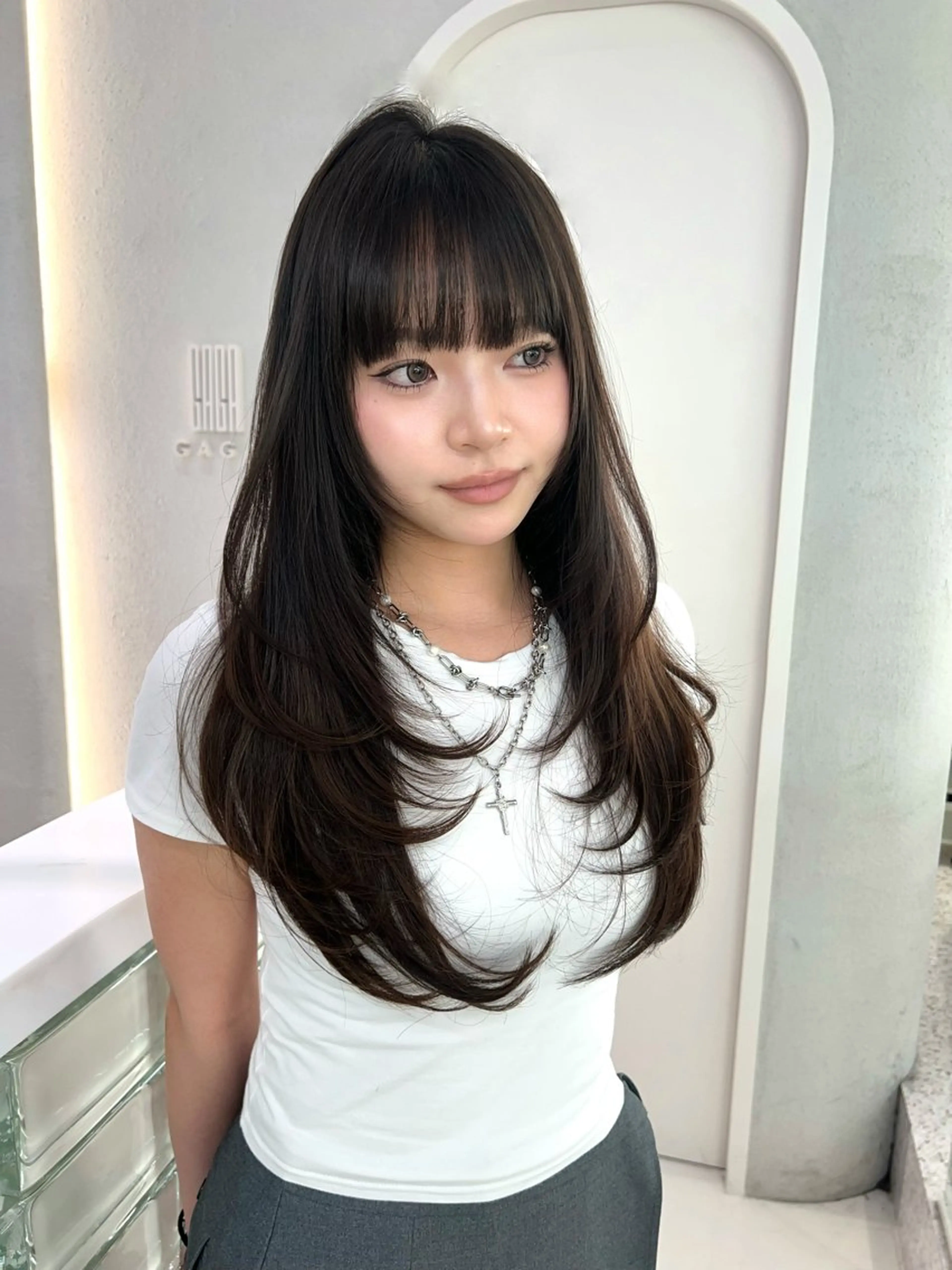 【❤️minimo限定❤️】【2回目以降​〜​】カット＋艶ケアカラー＋systemヘアマスク💕の写真