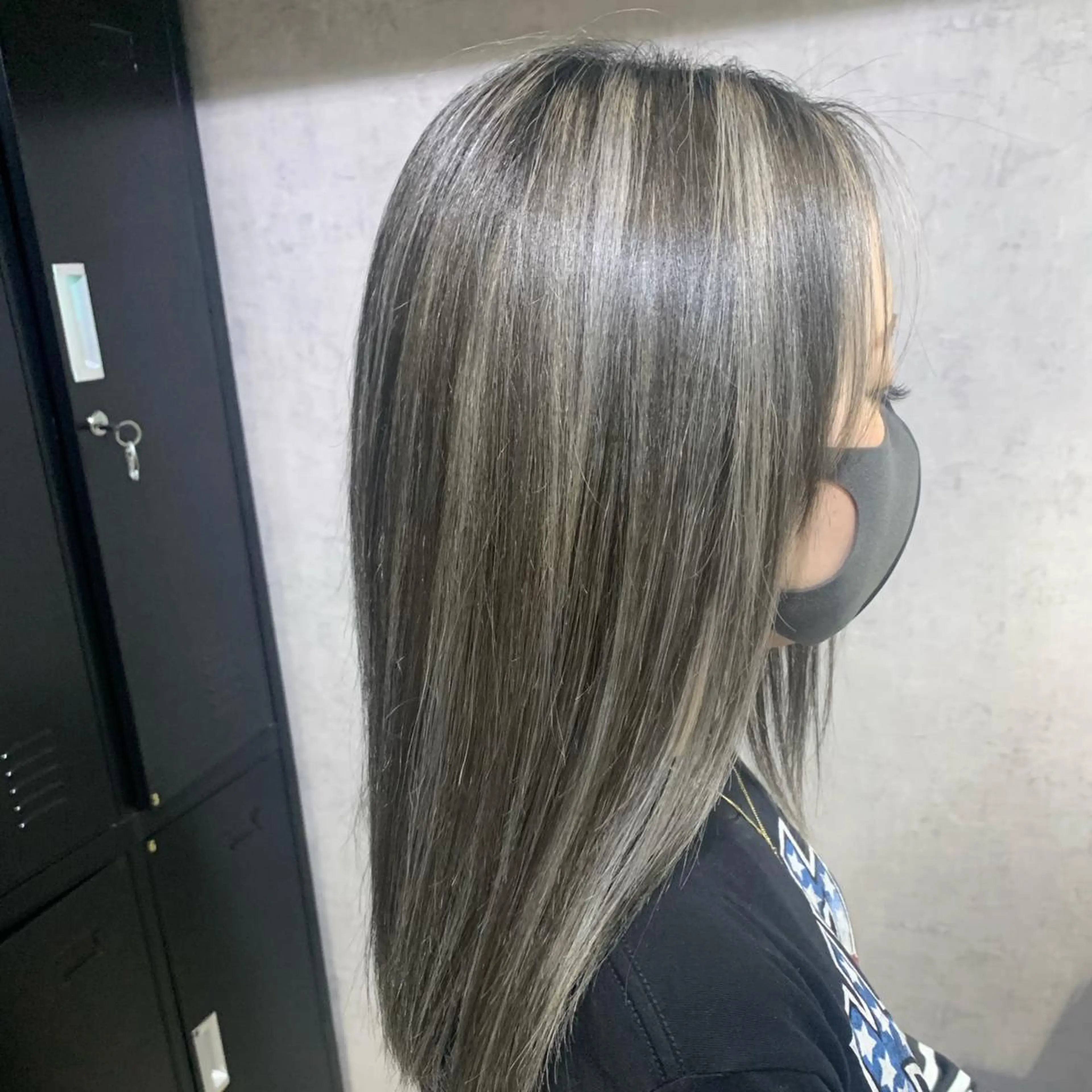 ミディアム カラー ハイライトカラー ハイライト 松井那津子 /ハイライトブリーチのヘアスタイル