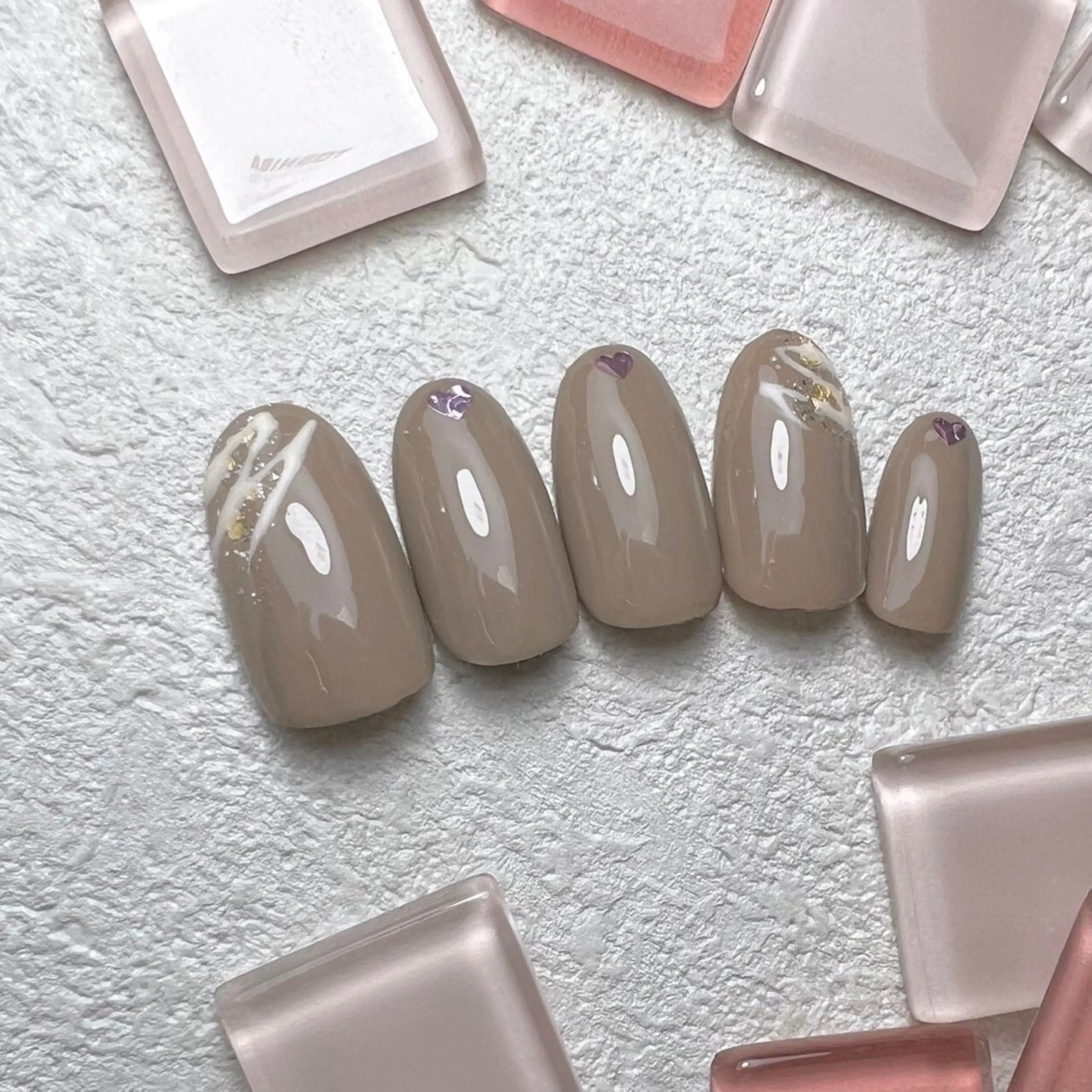 ネイル アートネイル シンプルネイル ネイルチップ ⭐︎休業中の練習⭐︎ JNA認定講師髙橋のネイルデザイン