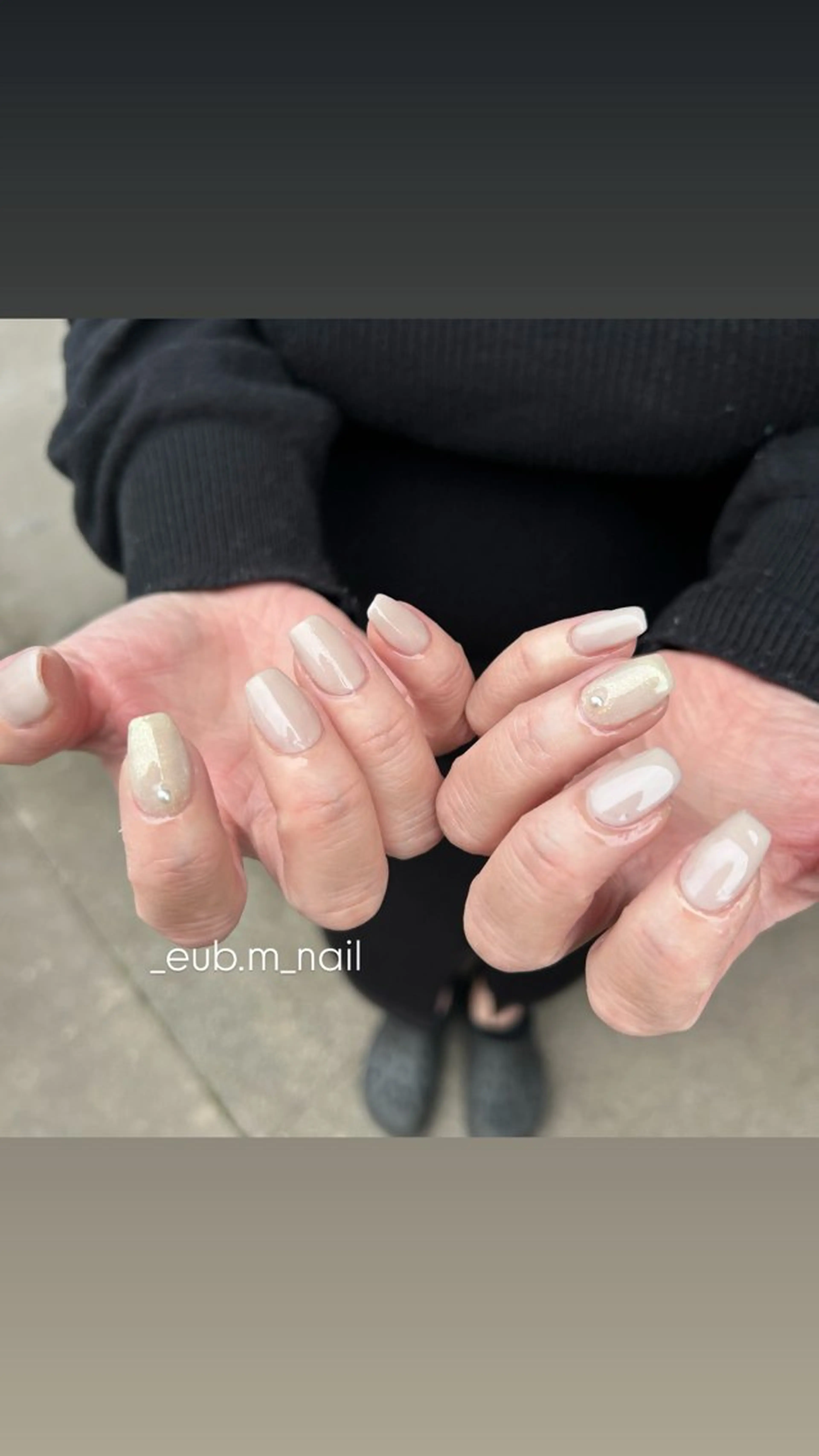 ネイル シンプルネイル ハンドネイル 深夜ネイルサロン eub.m_nailのネイルデザイン