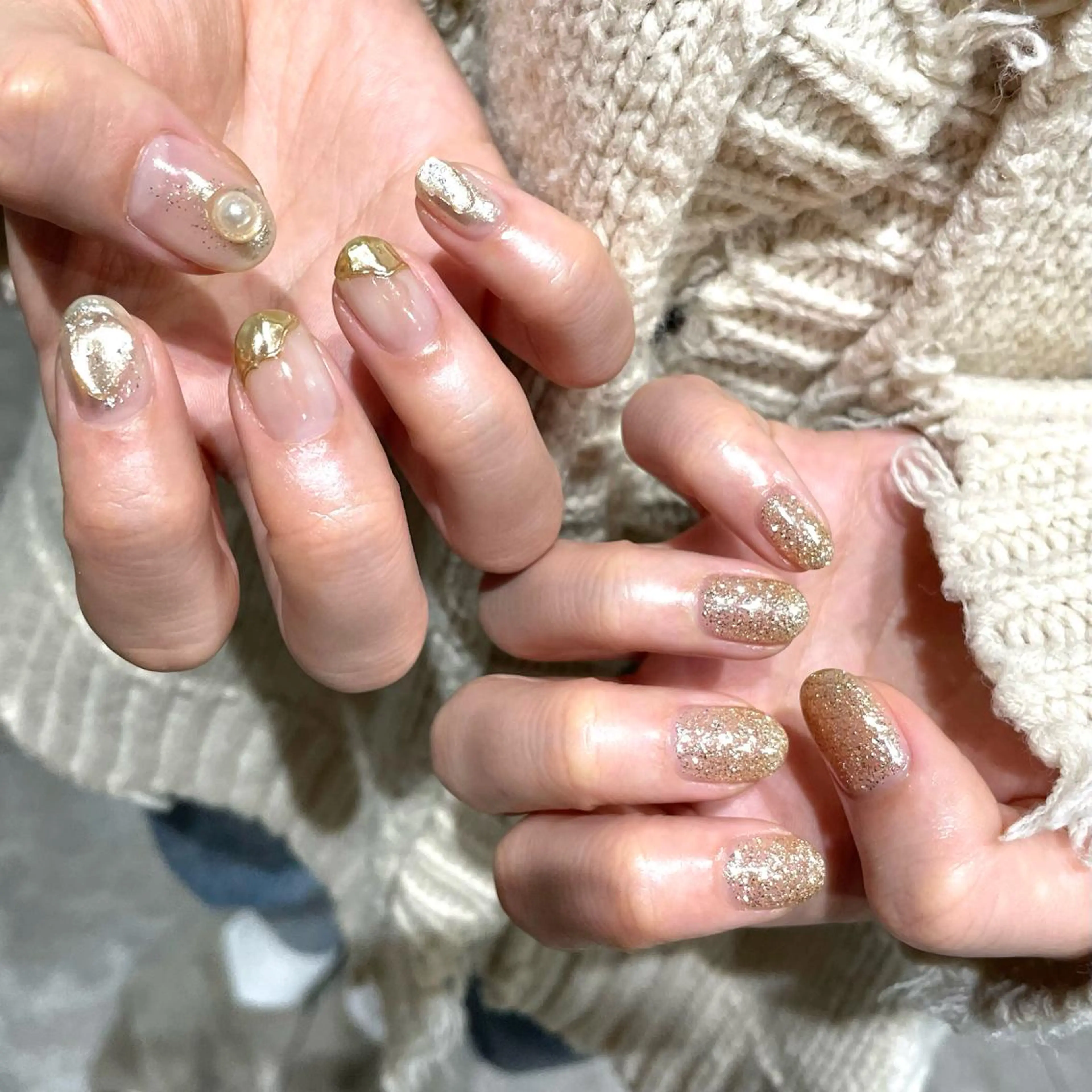 ネイル ハンドネイル 水戸 彩夏のネイルデザイン