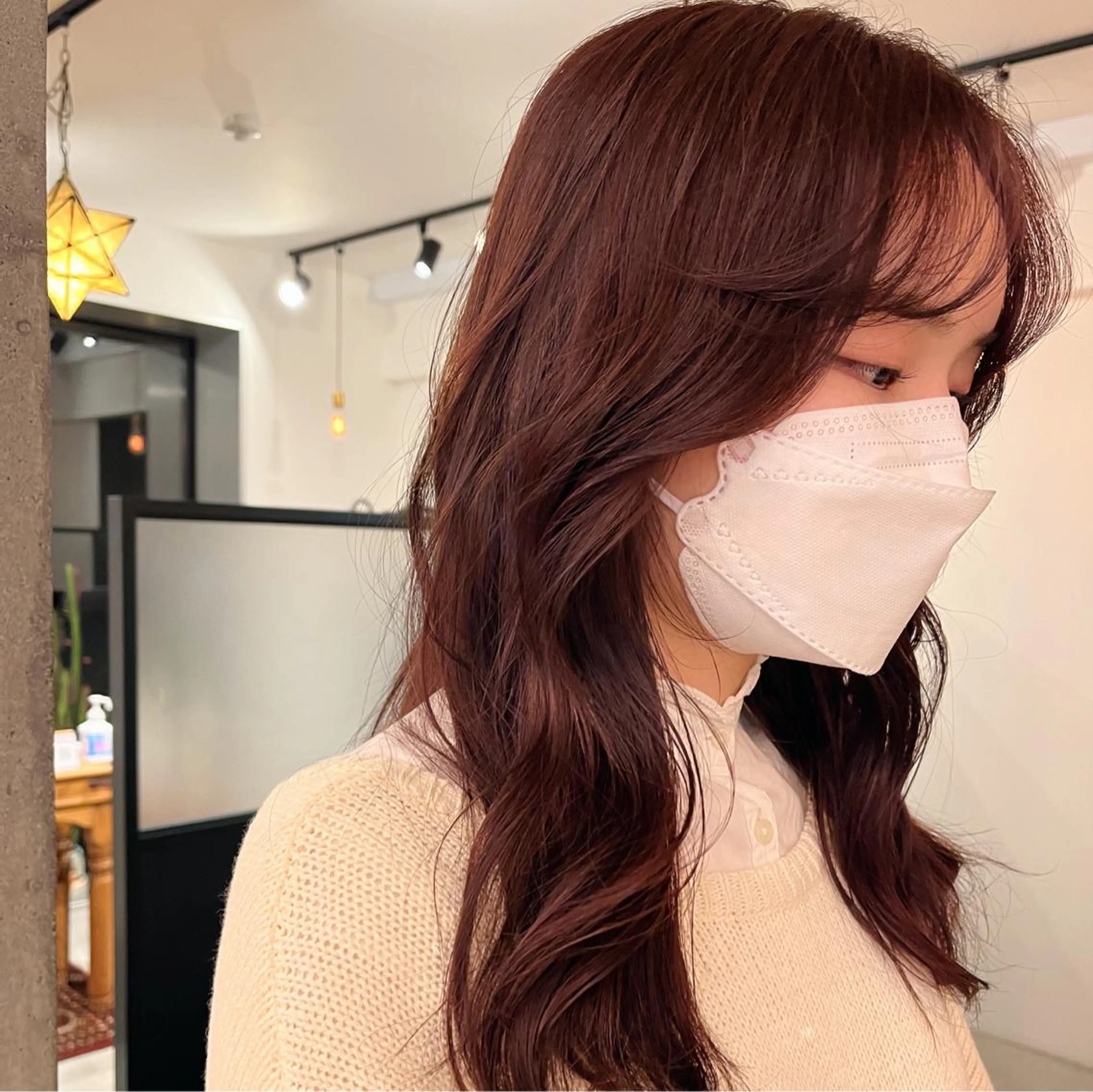 ロング カラー ピンクカラー トリートメント 暖色/パーマ 🌼クニトウメイのヘアスタイル