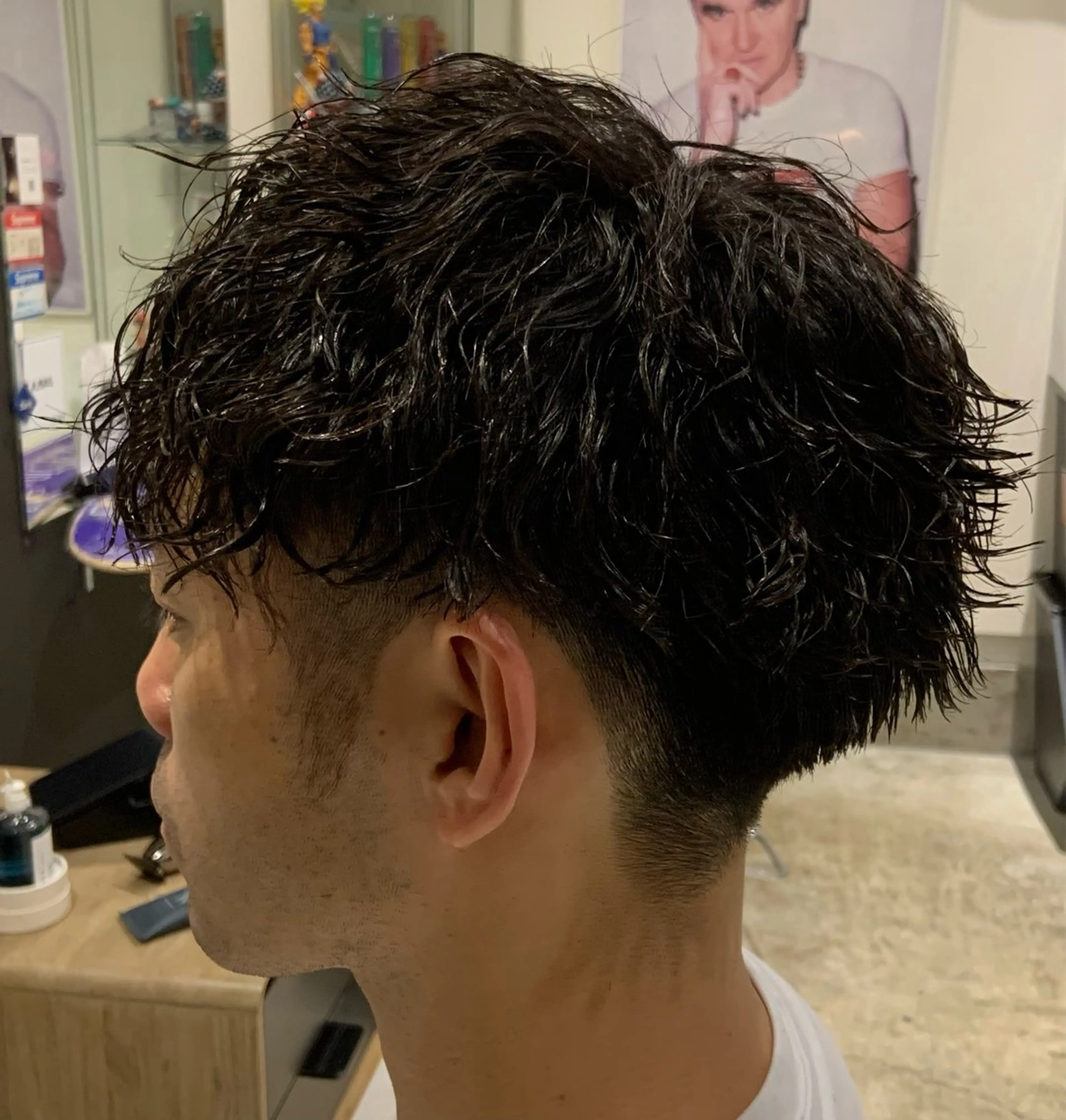 パーマ メンズ 原谷 一成のヘアスタイル