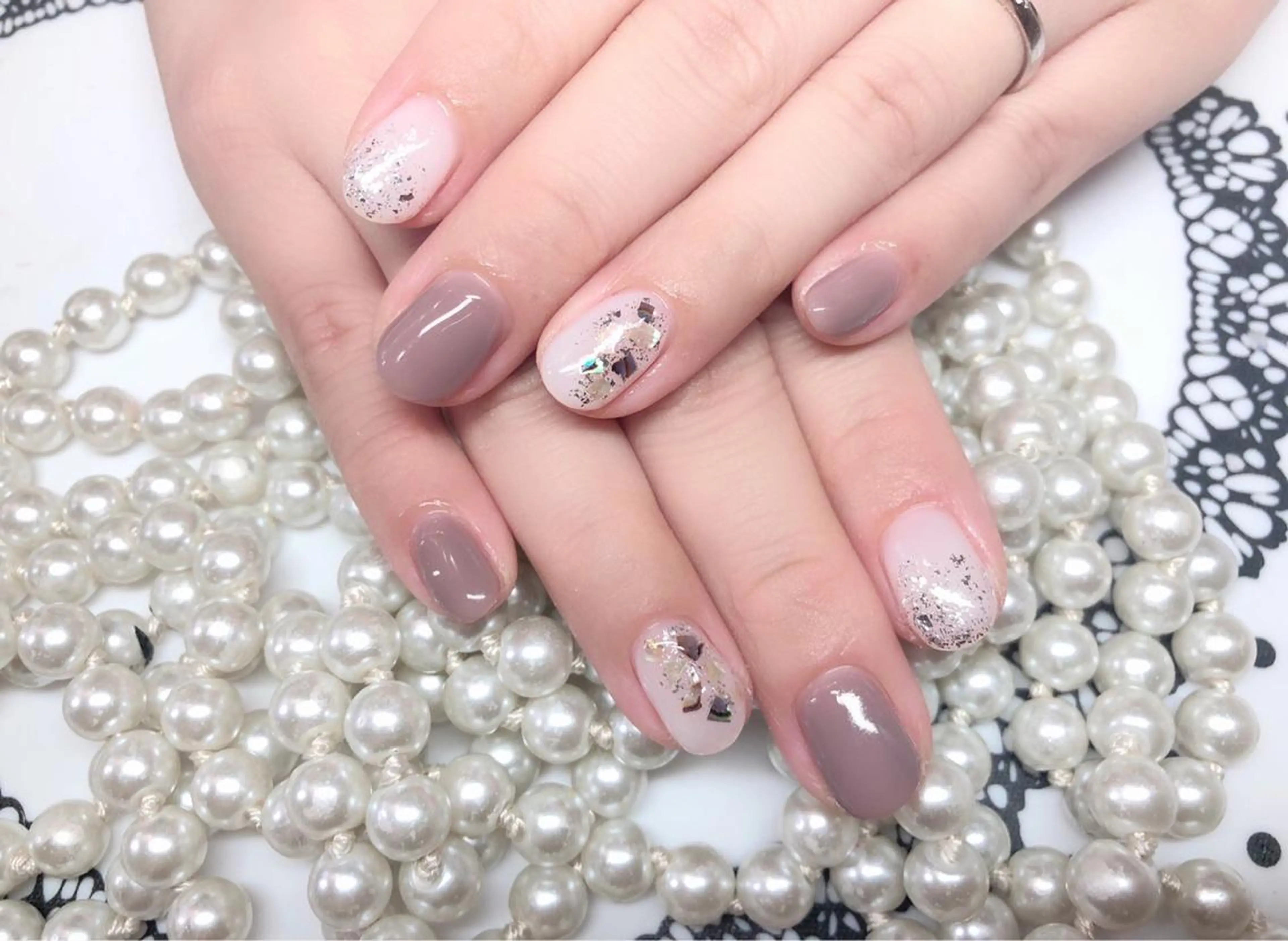 ネイル ハンドネイル マジック ミラーのネイルデザイン