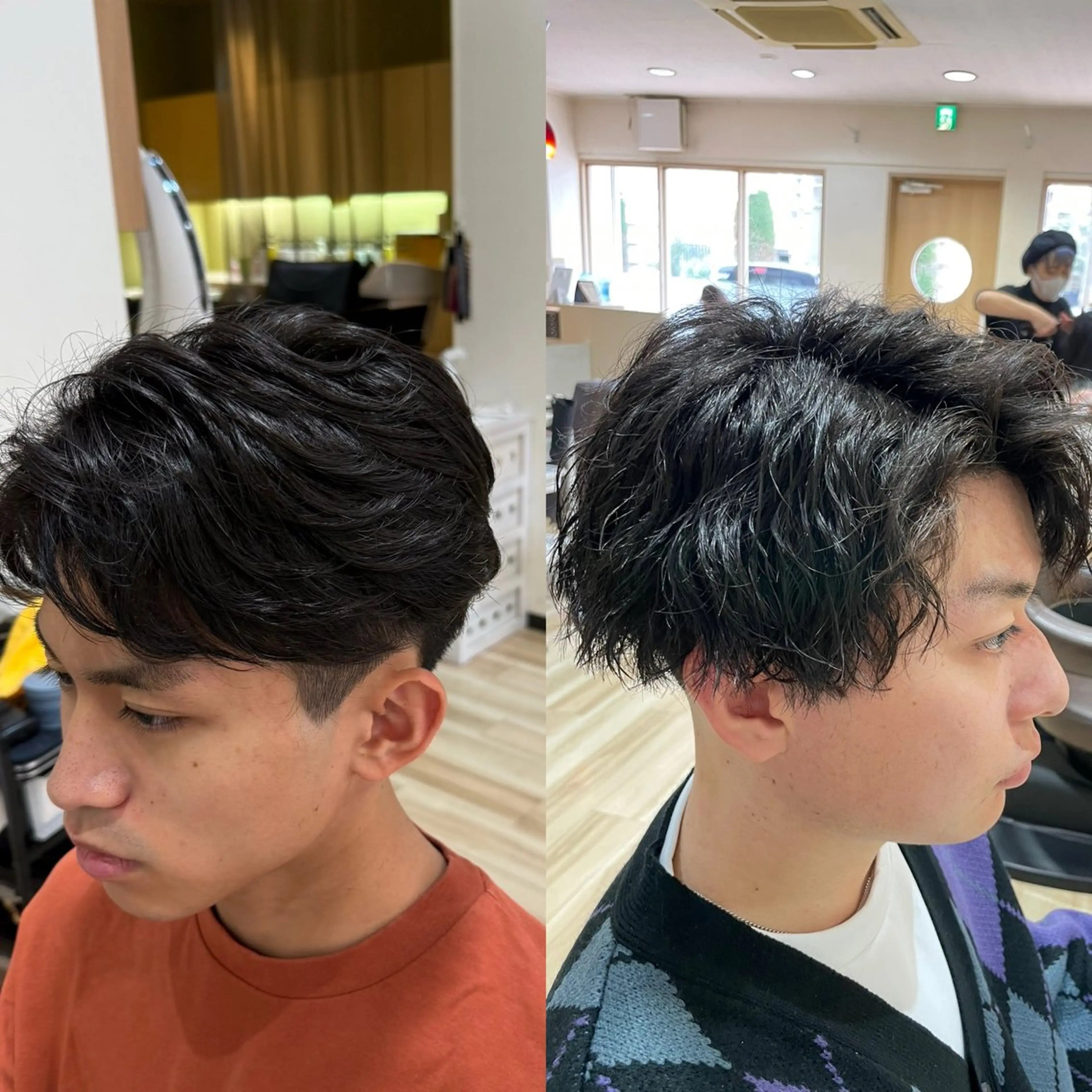 ショート パーマ メンズ カット パーマ 🌈派手髪ハイトーン 🌈鈴木亮太🌈のヘアスタイル