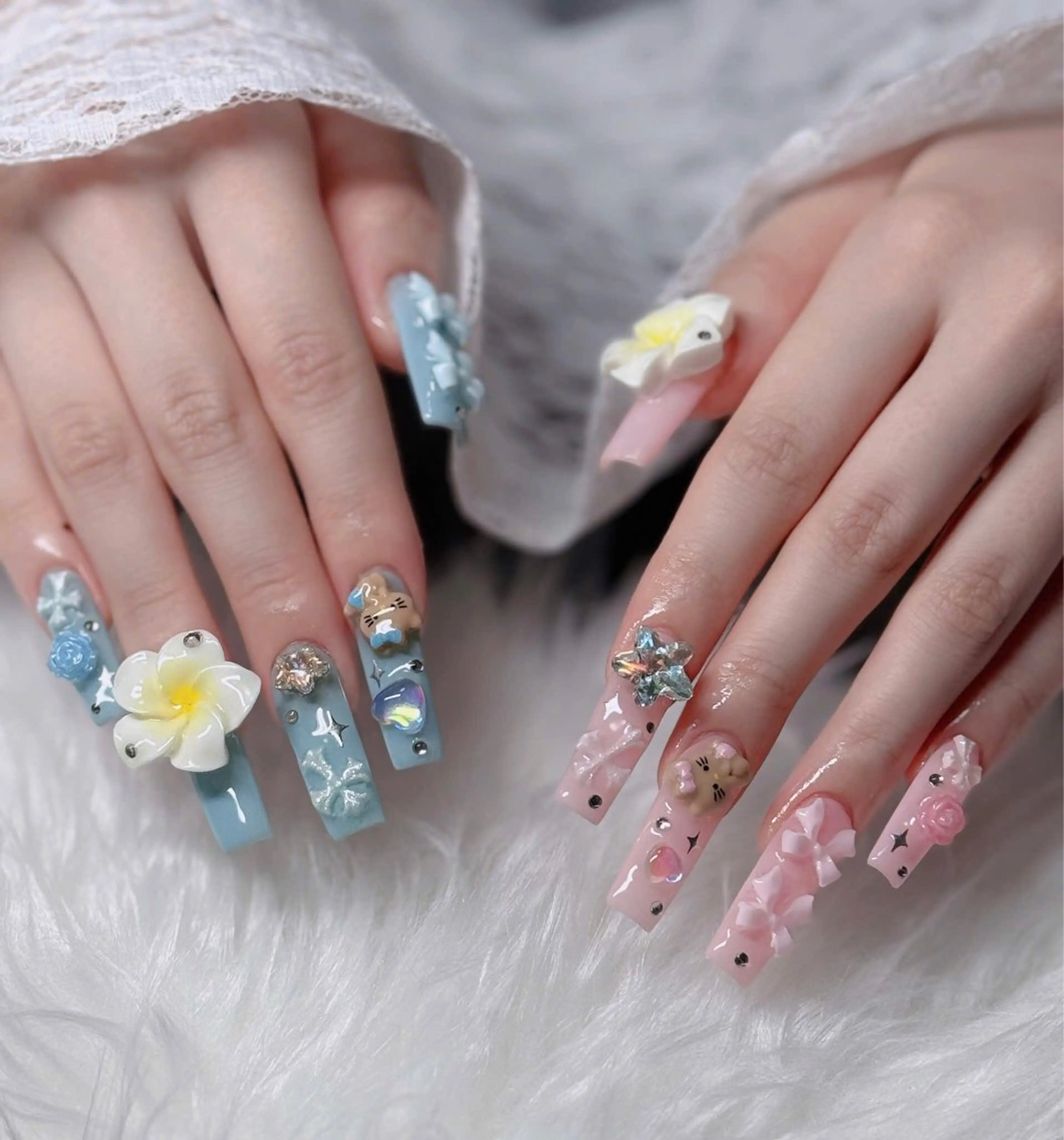 ネイル アートネイル 成人式 ジェルネイル ニュアンスネイル 夏ネイル ハンドネイル neco H.babynailのネイルデザイン